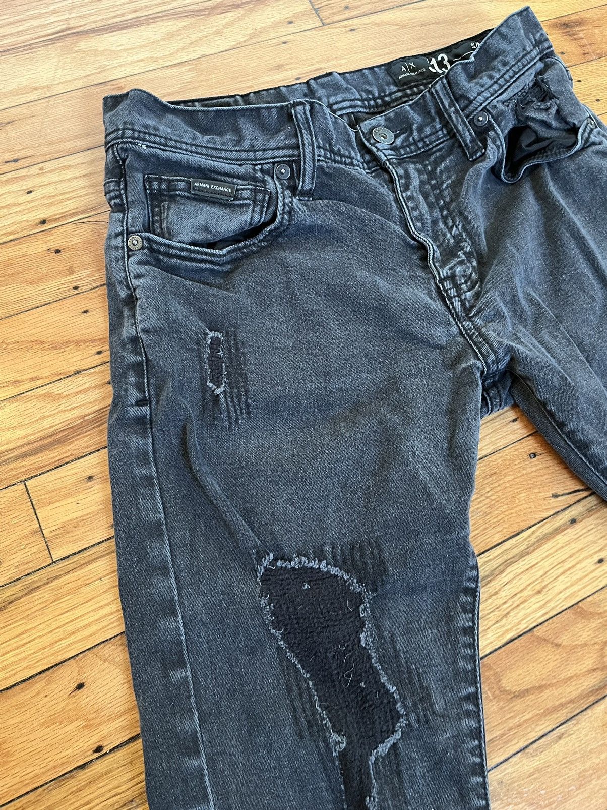 Armani Exchange Black Armani Exchange J13 Denim Size US 30 / EU 46 - 2 Thumbnail
