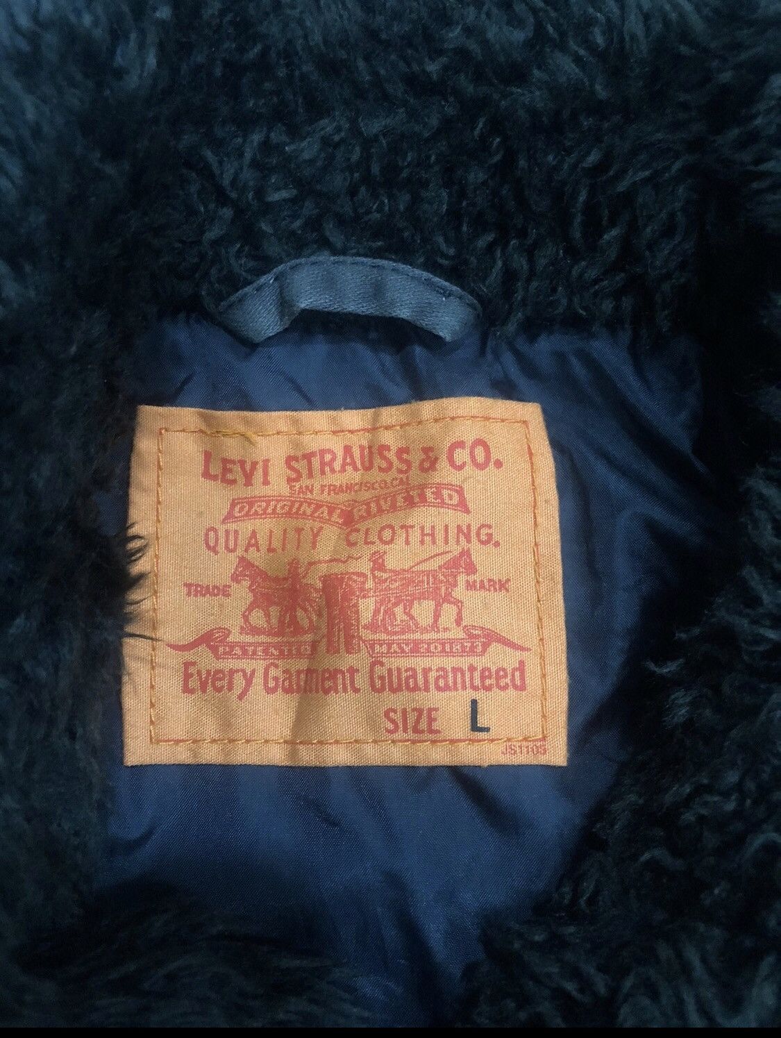 Levi's × Levi's Made & Crafted × Levi's Vintage Clothing Rare Vintage Levi’s Quilted Puffer Sherpa Collar Jacket Size US L / EU 52-54 / 3 - 5 Thumbnail