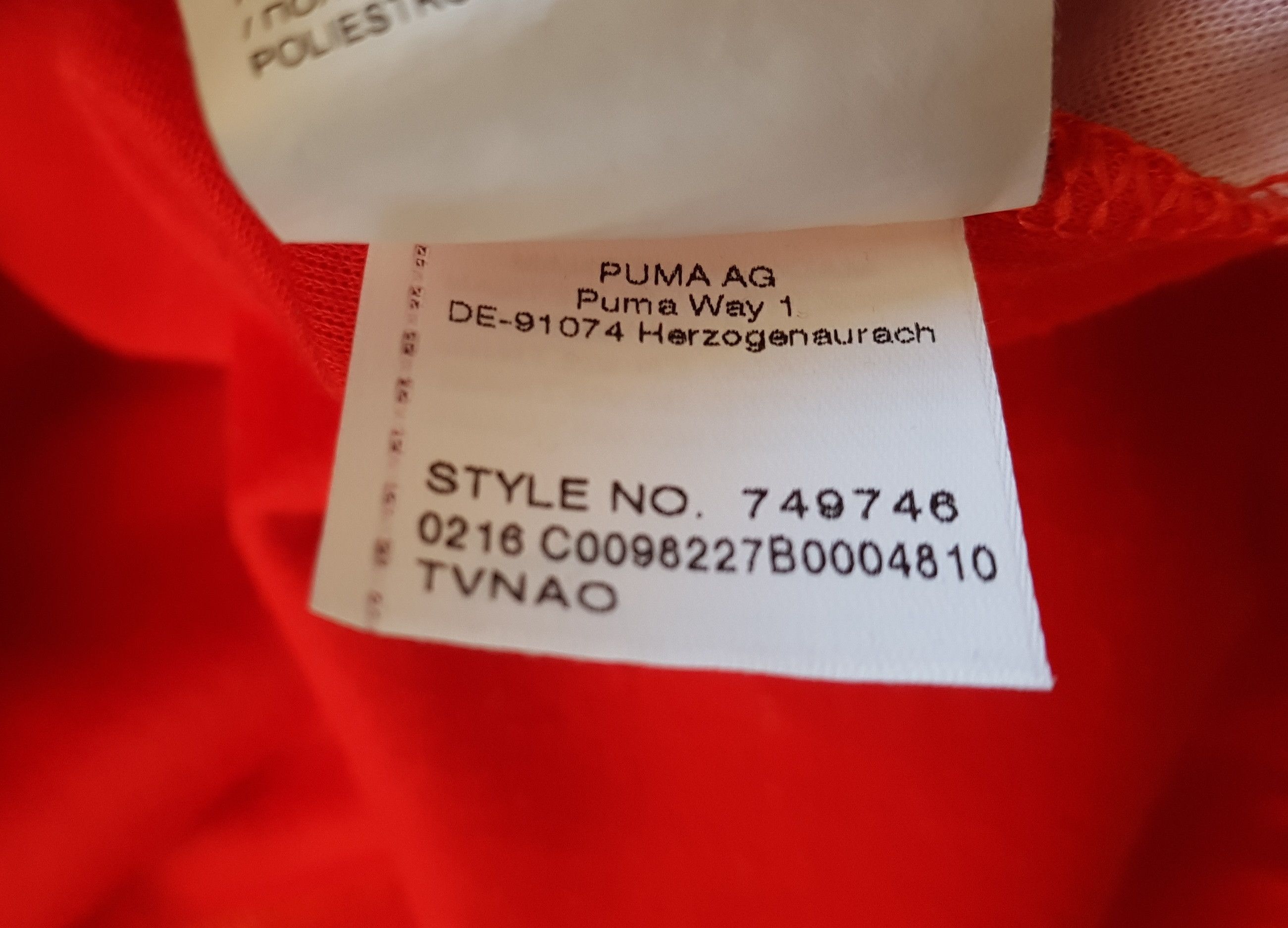 Puma Arsenal Puma Zip Soccer Football Training Top Jersey 2016 Size US L / EU 52-54 / 3 - 15 Thumbnail