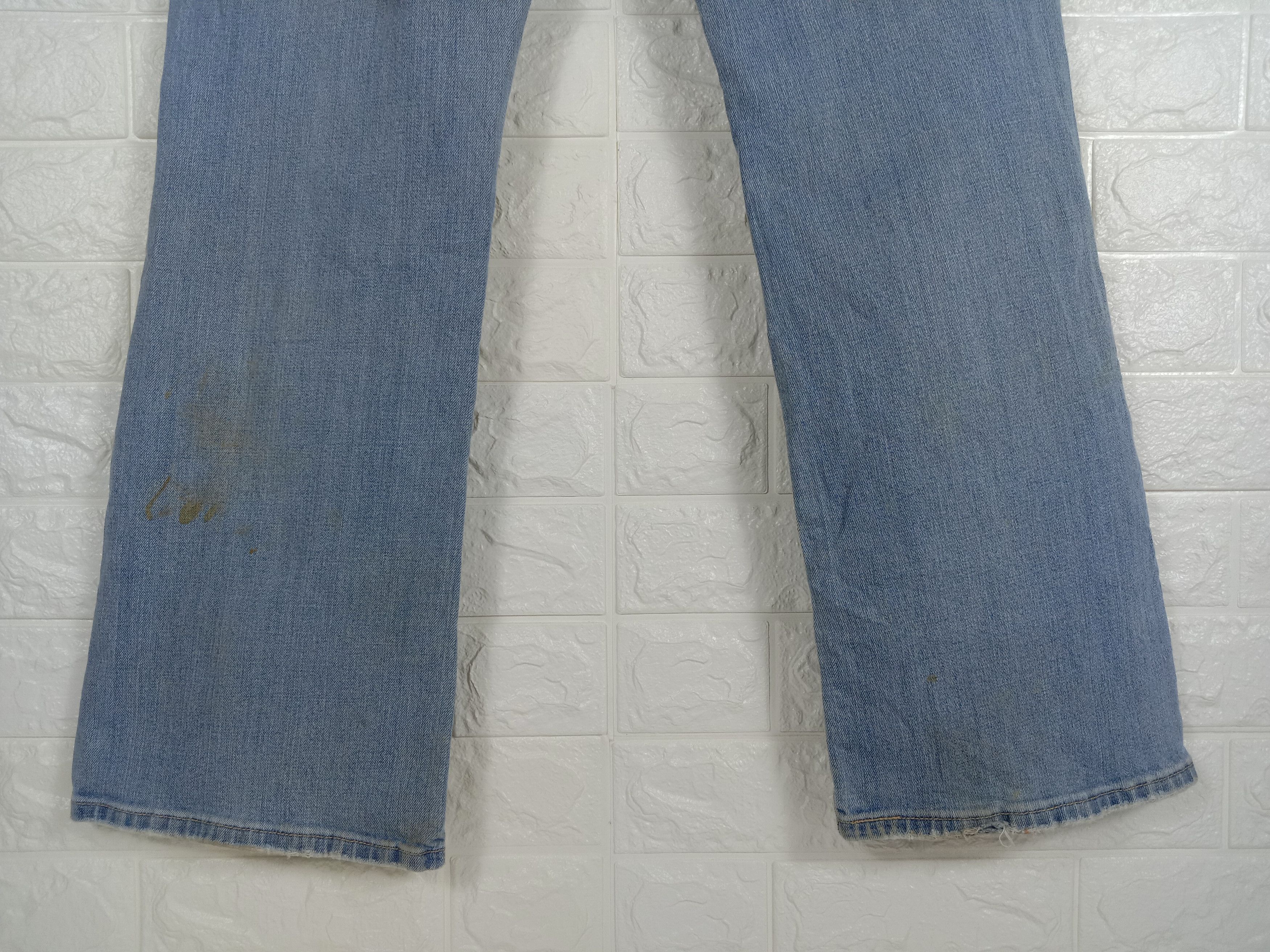 Levi's Vintage Levi's 529 Flare Jeans Light Wash Distressed Denim Size 33" - 8 Thumbnail
