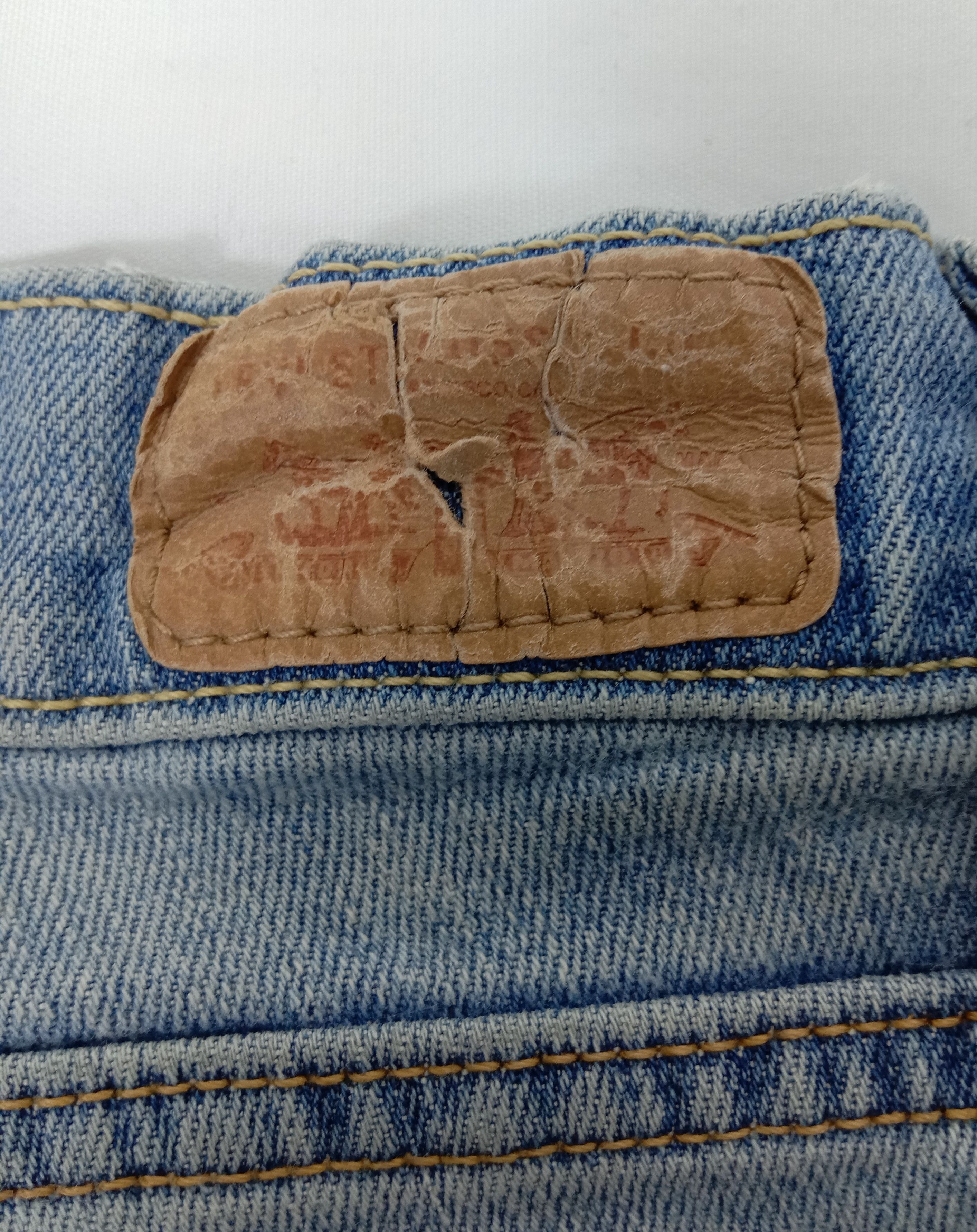 Levi's Vintage Levi's 529 Flare Jeans Light Wash Distressed Denim Size 33" - 18 Thumbnail