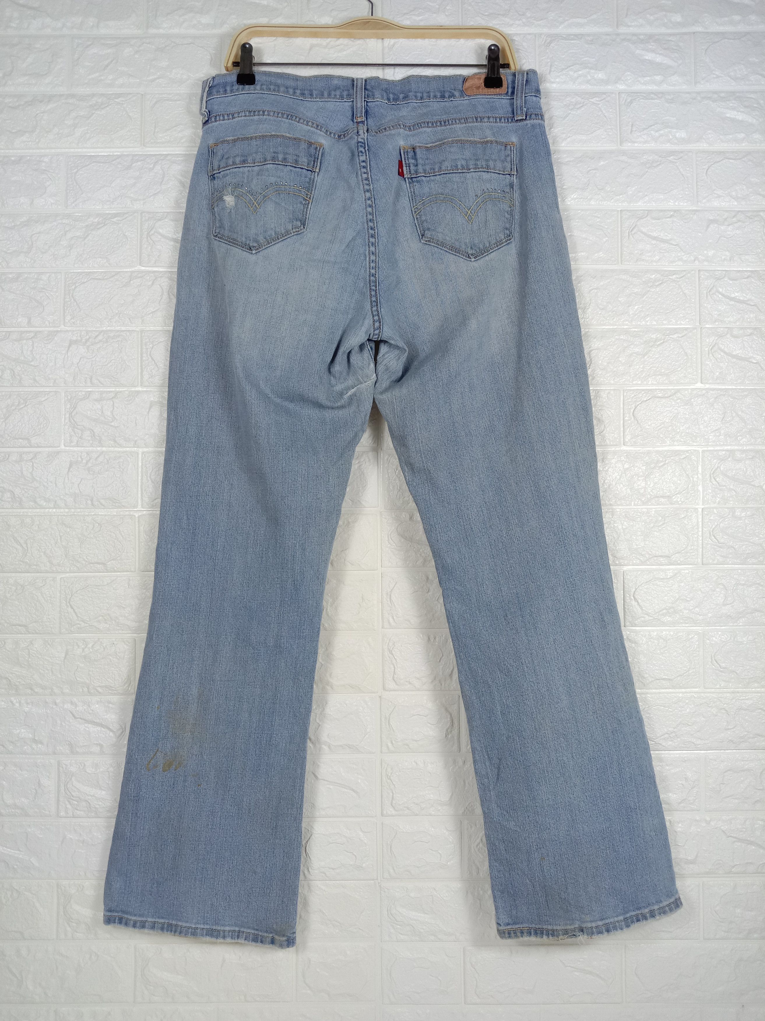 Levi's Vintage Levi's 529 Flare Jeans Light Wash Distressed Denim Size 33" - 5 Thumbnail