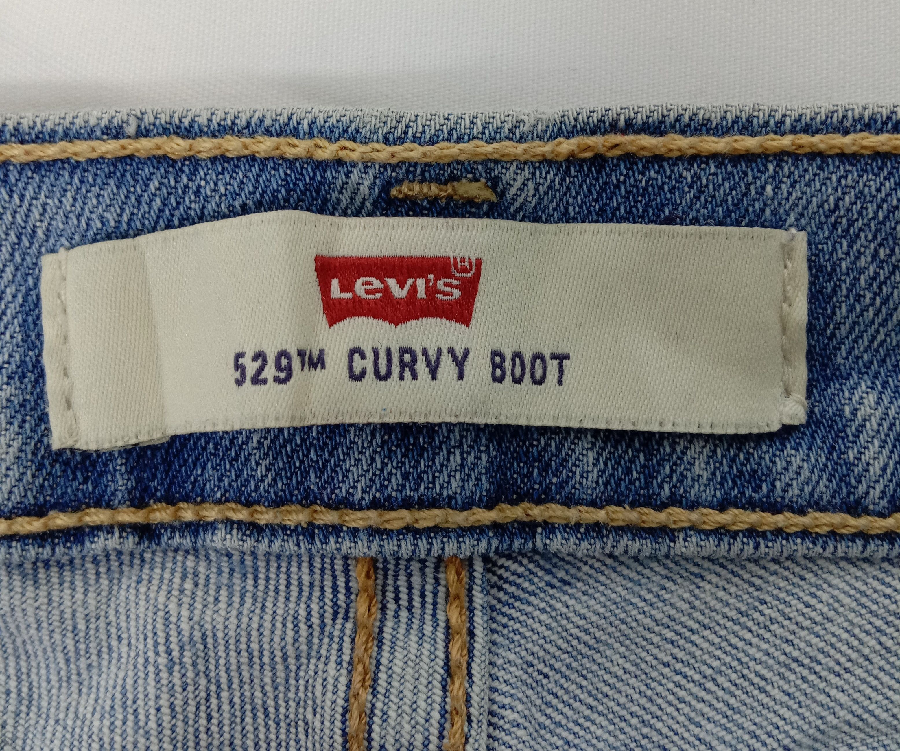 Levi's Vintage Levi's 529 Flare Jeans Light Wash Distressed Denim Size 33" - 15 Thumbnail