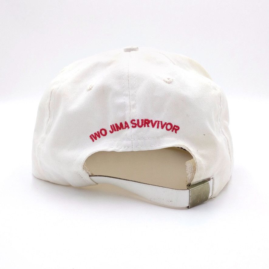 Japanese Brand × Vintage Vintage 5th Marine Div WWII Iwo Jima Survivor Trucker Hat Size ONE SIZE - 8 Thumbnail