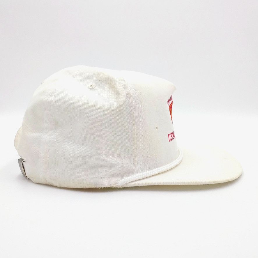 Japanese Brand × Vintage Vintage 5th Marine Div WWII Iwo Jima Survivor Trucker Hat Size ONE SIZE - 7 Thumbnail