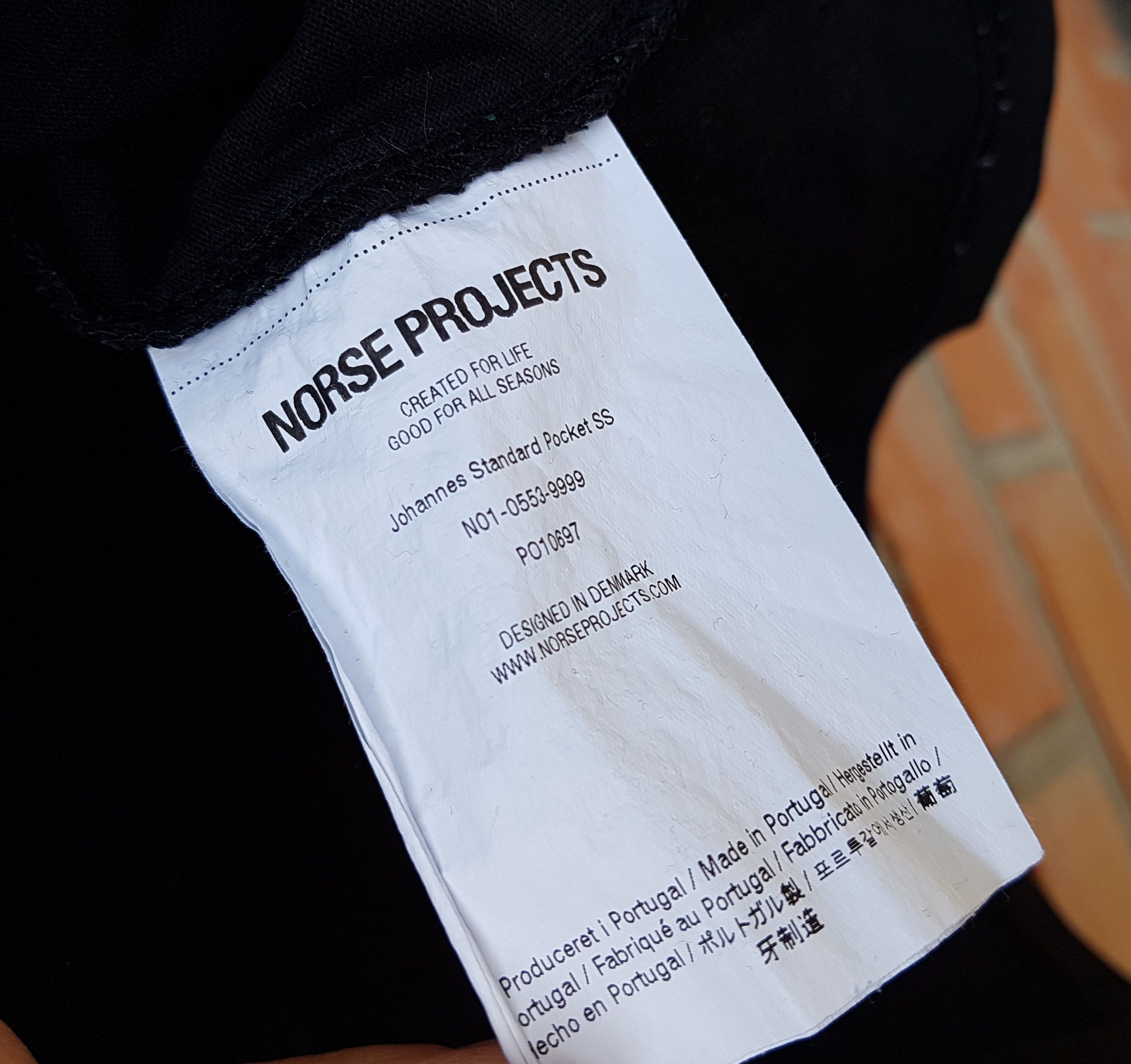 Norse Projects Norse Projects Johannes Standart Pocket Tee T Shirt Size US L / EU 52-54 / 3 - 6 Thumbnail
