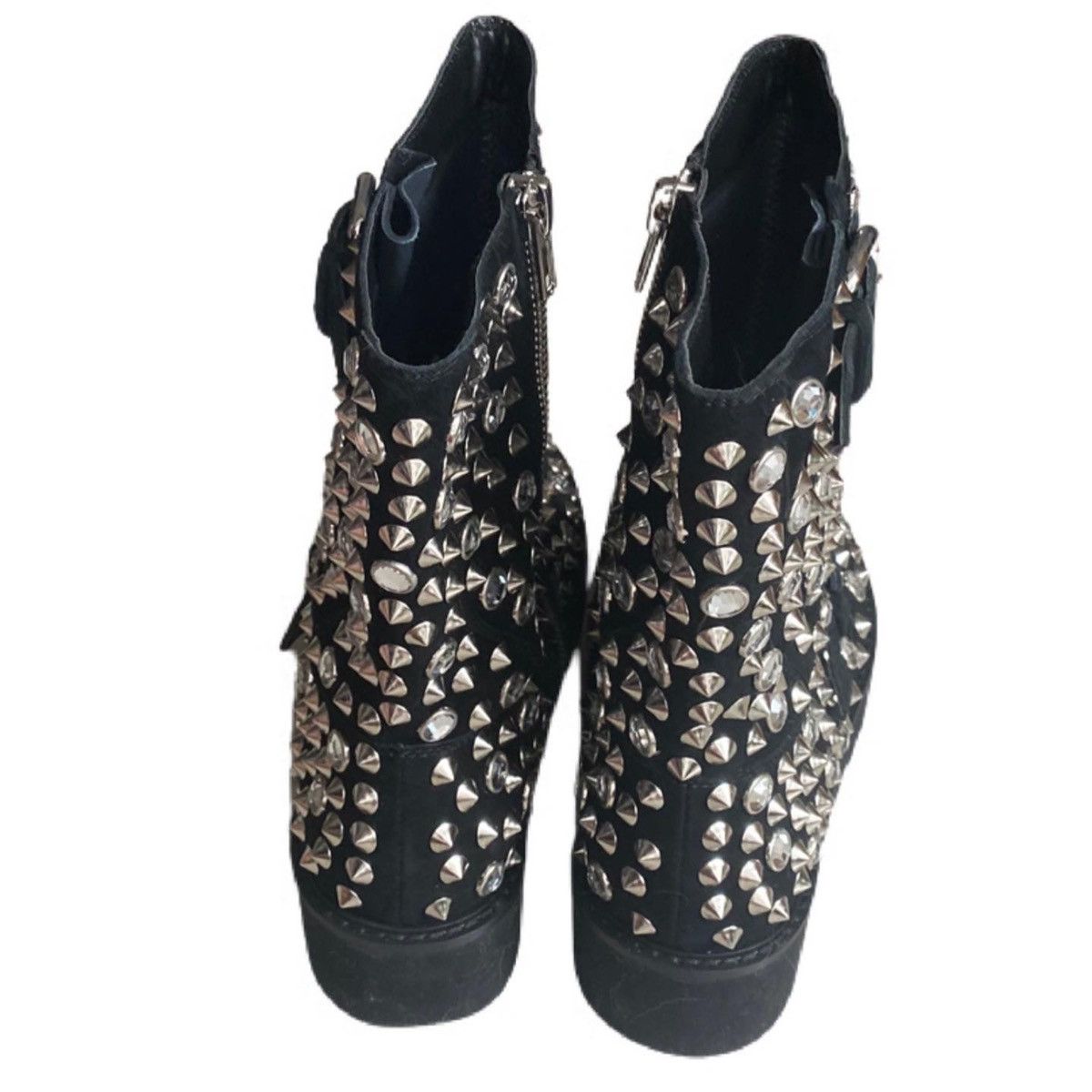 Jeremy Scott Runway SS19 Jeremy Scott X Staccato Spiked Biker Boots Size US 9.5 / IT 39.5 - 5 Thumbnail