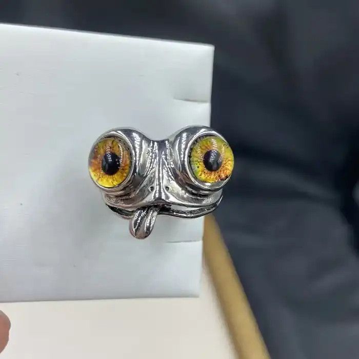 Jewelry Creative Unique Animal Frog Ring Size ONE SIZE - 3 Thumbnail