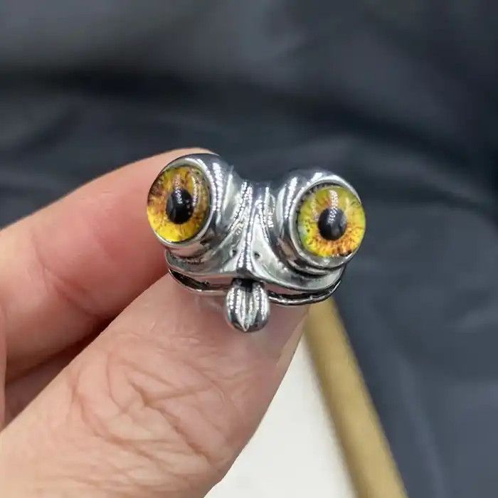 Jewelry Creative Unique Animal Frog Ring Size ONE SIZE - 1 Thumbnail