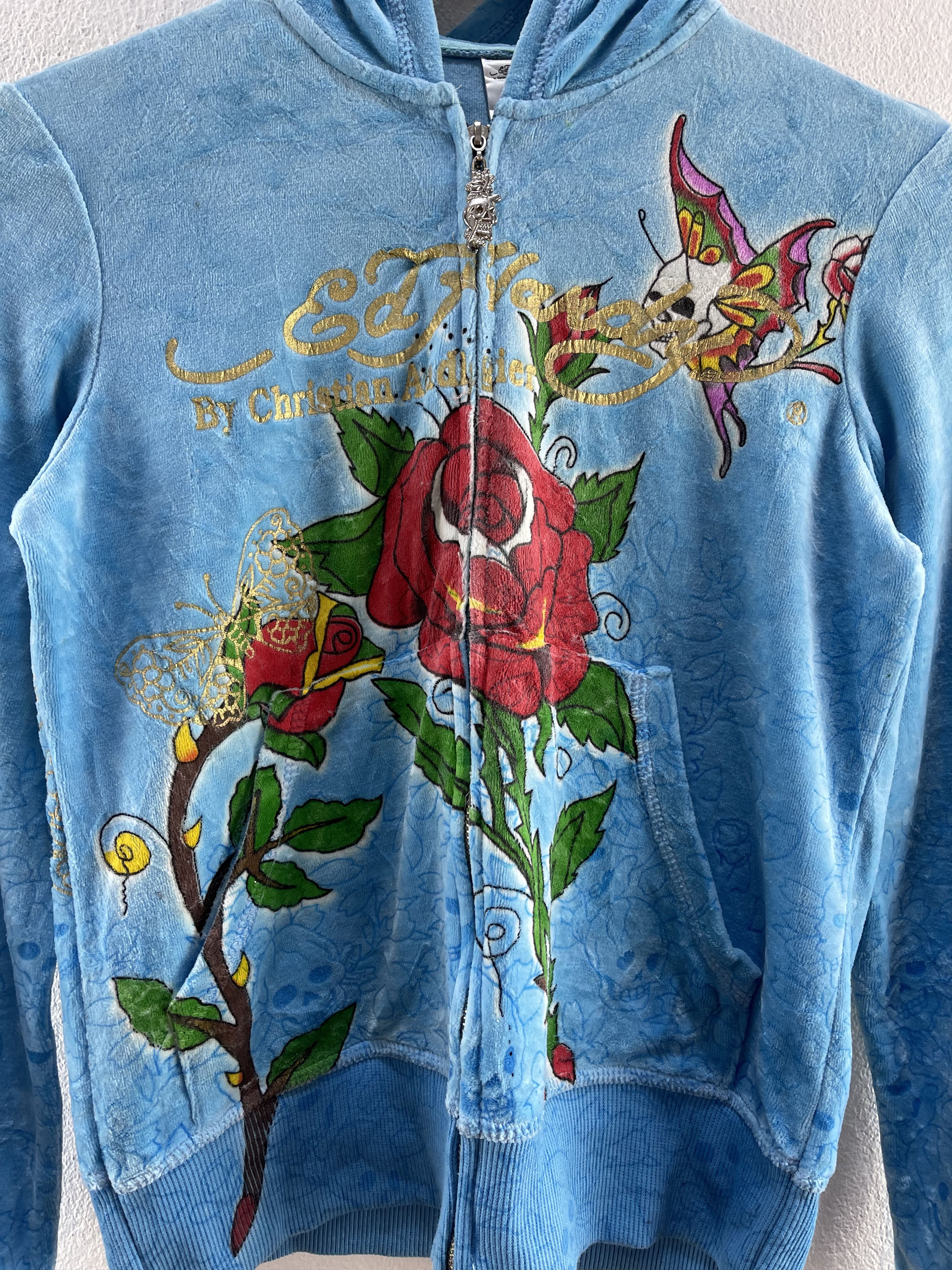 Ed Hardy Ed Hardy by Christian Audigier Sweater Jacket Size US XS / EU 42 / 0 - 15 Thumbnail