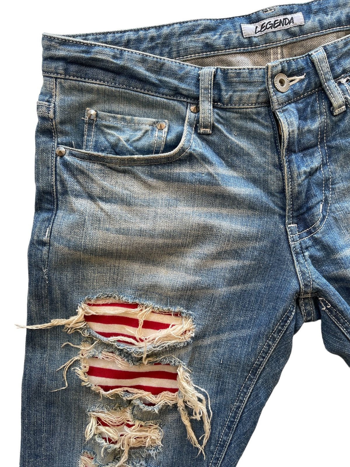 Japanese Brand Crazy Ripped Distressed Japanese Jeans Size US 30 / EU 46 - 9 Thumbnail