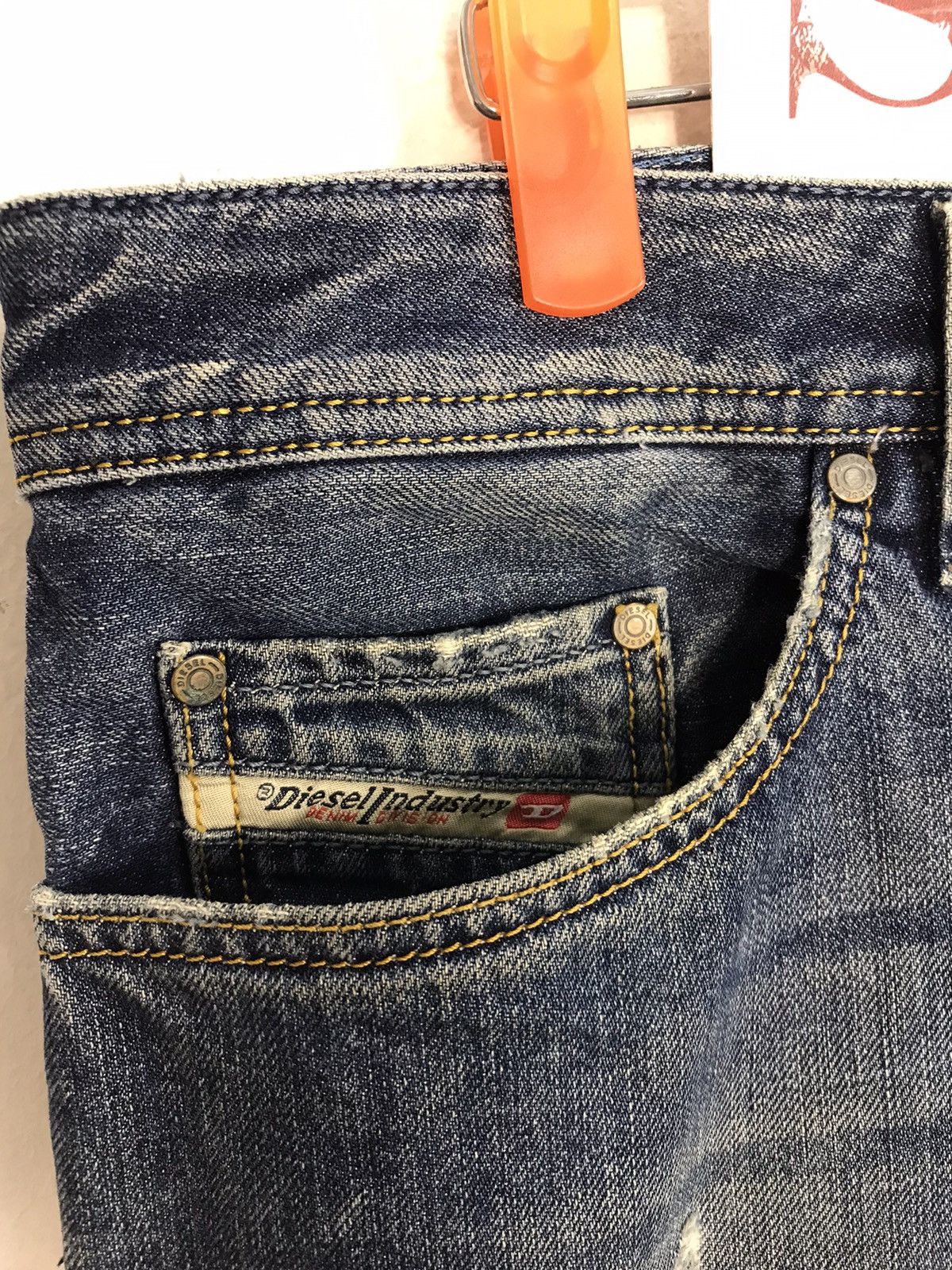Diesel × Japanese Brand Vintage Diesel Distressed Button Jeans Style Size US 37 - 10 Thumbnail