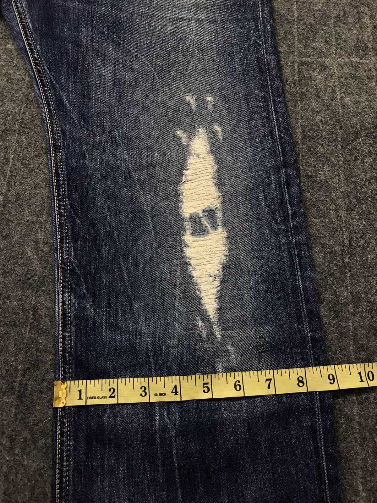 Diesel × Japanese Brand Vintage Diesel Distressed Button Jeans Style Size US 37 - 22 Thumbnail