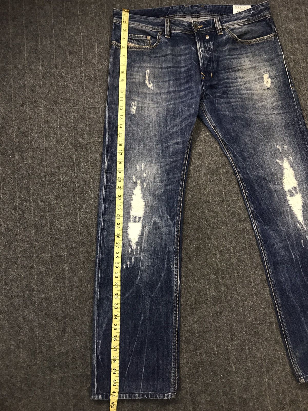 Diesel × Japanese Brand Vintage Diesel Distressed Button Jeans Style Size US 37 - 23 Thumbnail