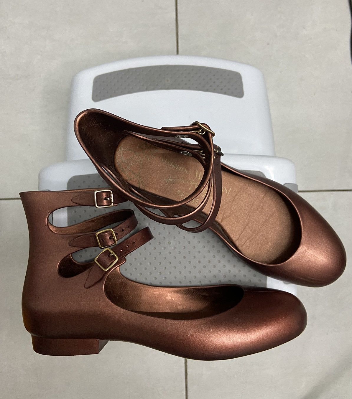 image of Vivienne Westwood Anglomania X Melisa Sandal in Brown, Women's (Size 7)