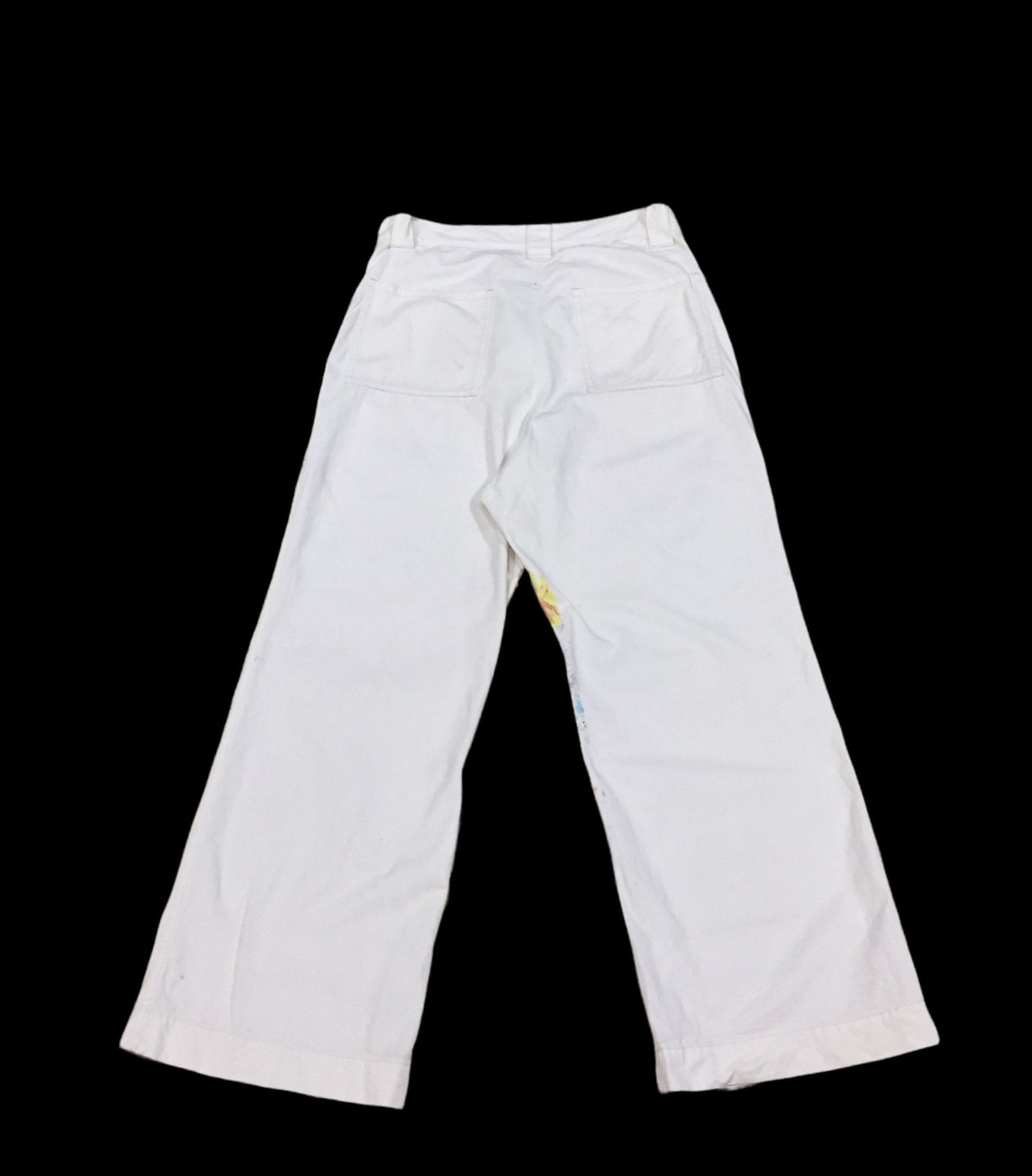 Nozomi Ishiguro Rare Designer Nozomi Ishiguro splash art paint White pant Size US 34 / EU 50 - 2 Thumbnail