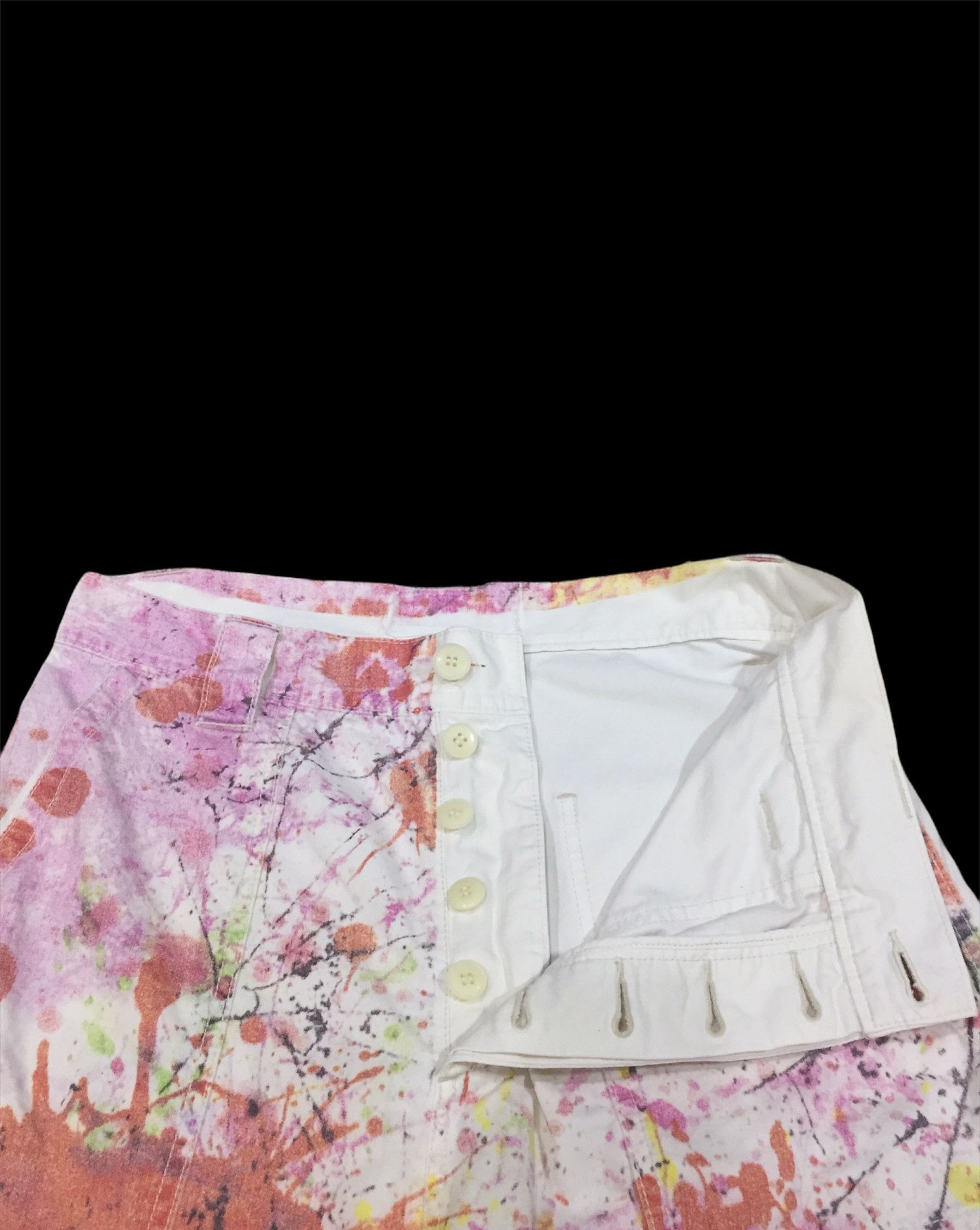 Nozomi Ishiguro Rare Designer Nozomi Ishiguro splash art paint White pant Size US 34 / EU 50 - 4 Thumbnail