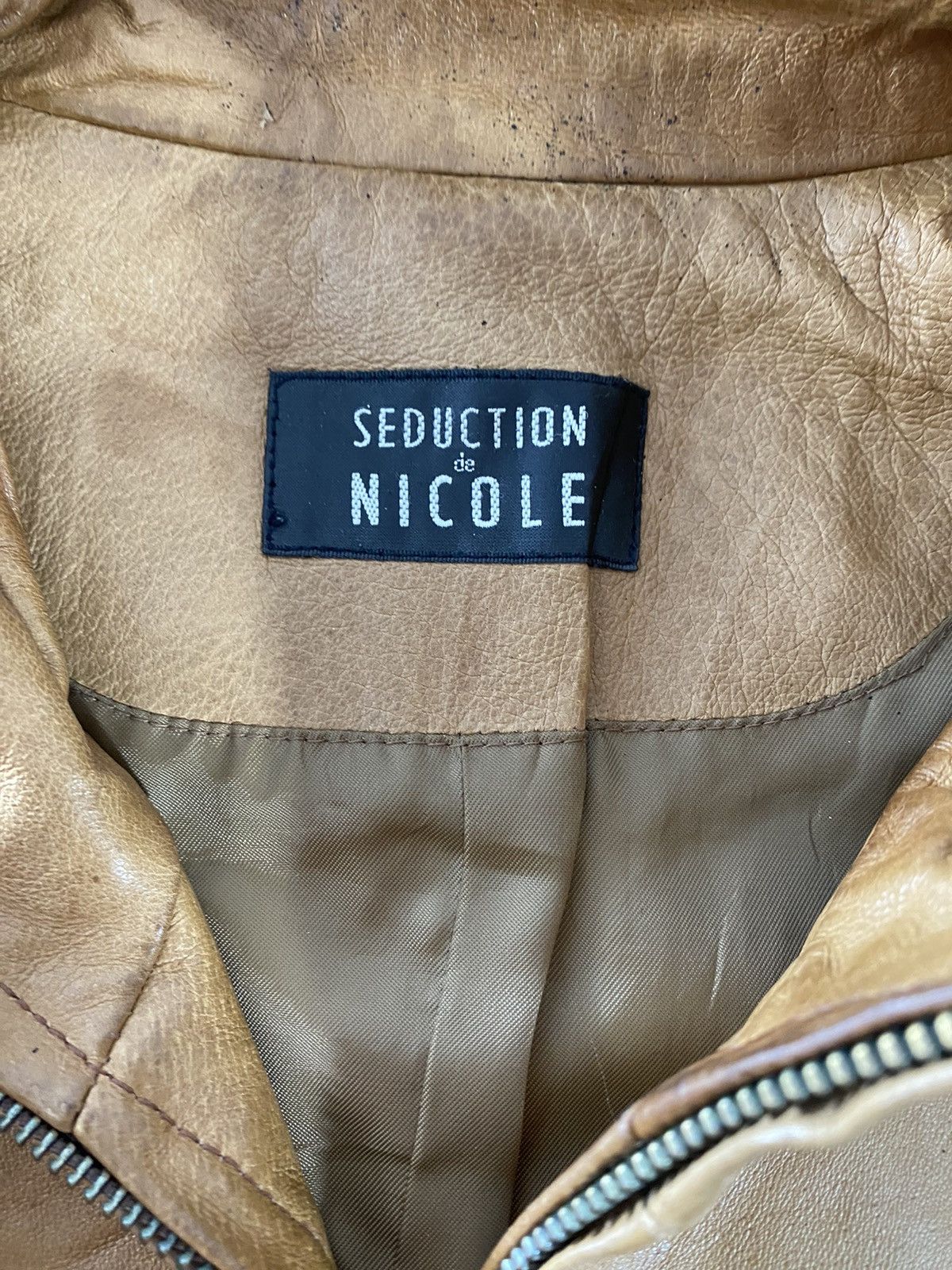 Japanese Brand × Vintage Vintage Japanese Leather Jacket Seduction De Nicole Size M Size US M / EU 48-50 / 2 - 6 Thumbnail