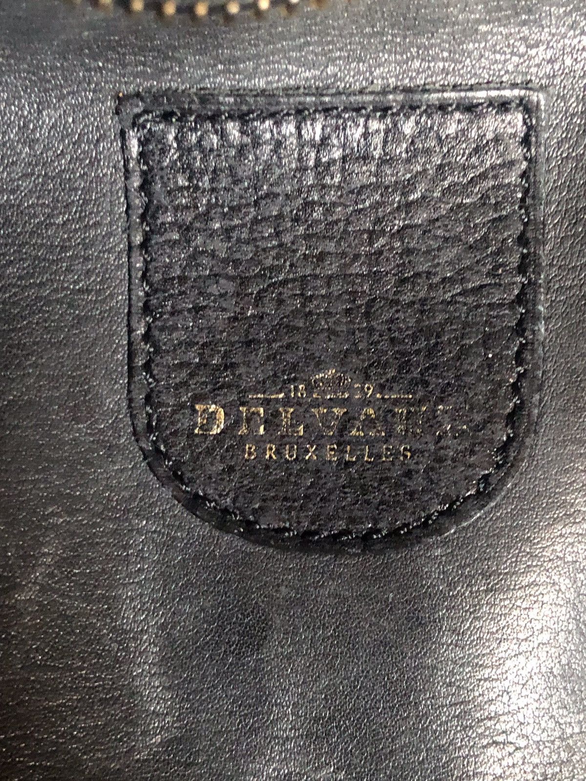 Delvaux DELVAUX Bruxelles Black Leather Shoulder Bag Handbag Size ONE SIZE - 10 Thumbnail
