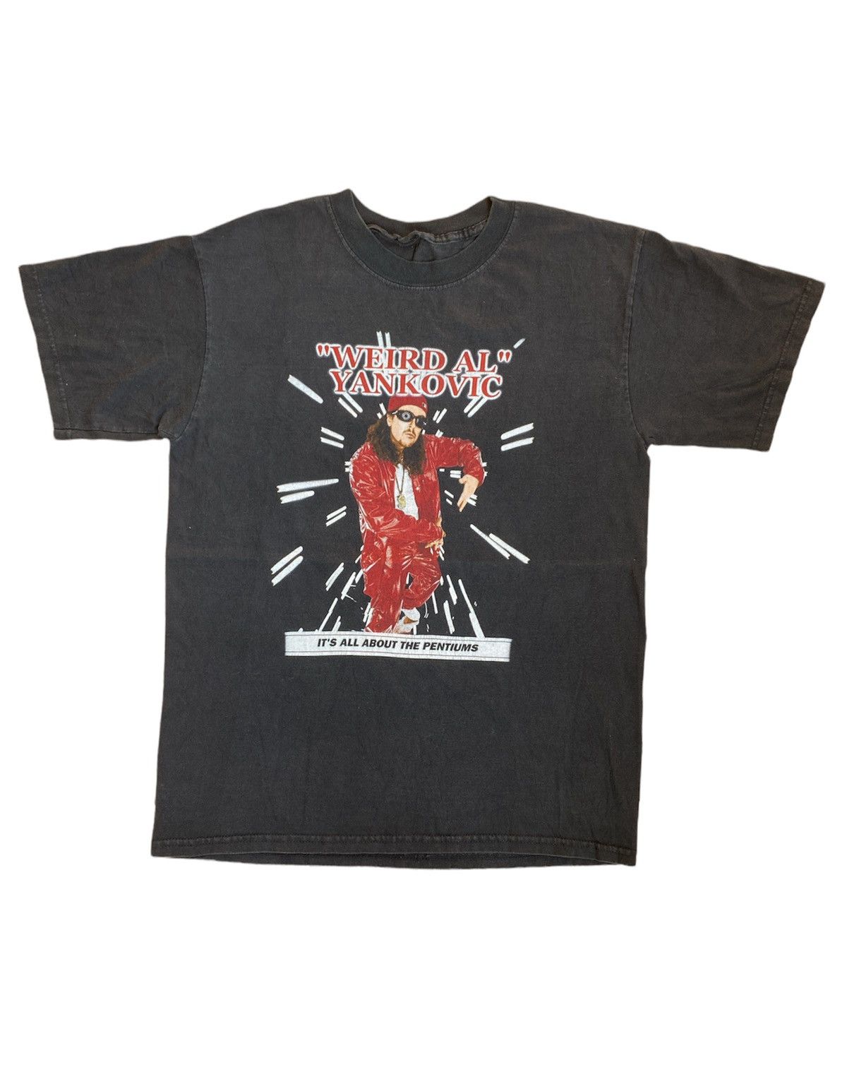 Band Tees × Vintage Vintage Weird Al Yankovic Movie Actor Hip Hop Band Size US M / EU 48-50 / 2 - 1 Thumbnail
