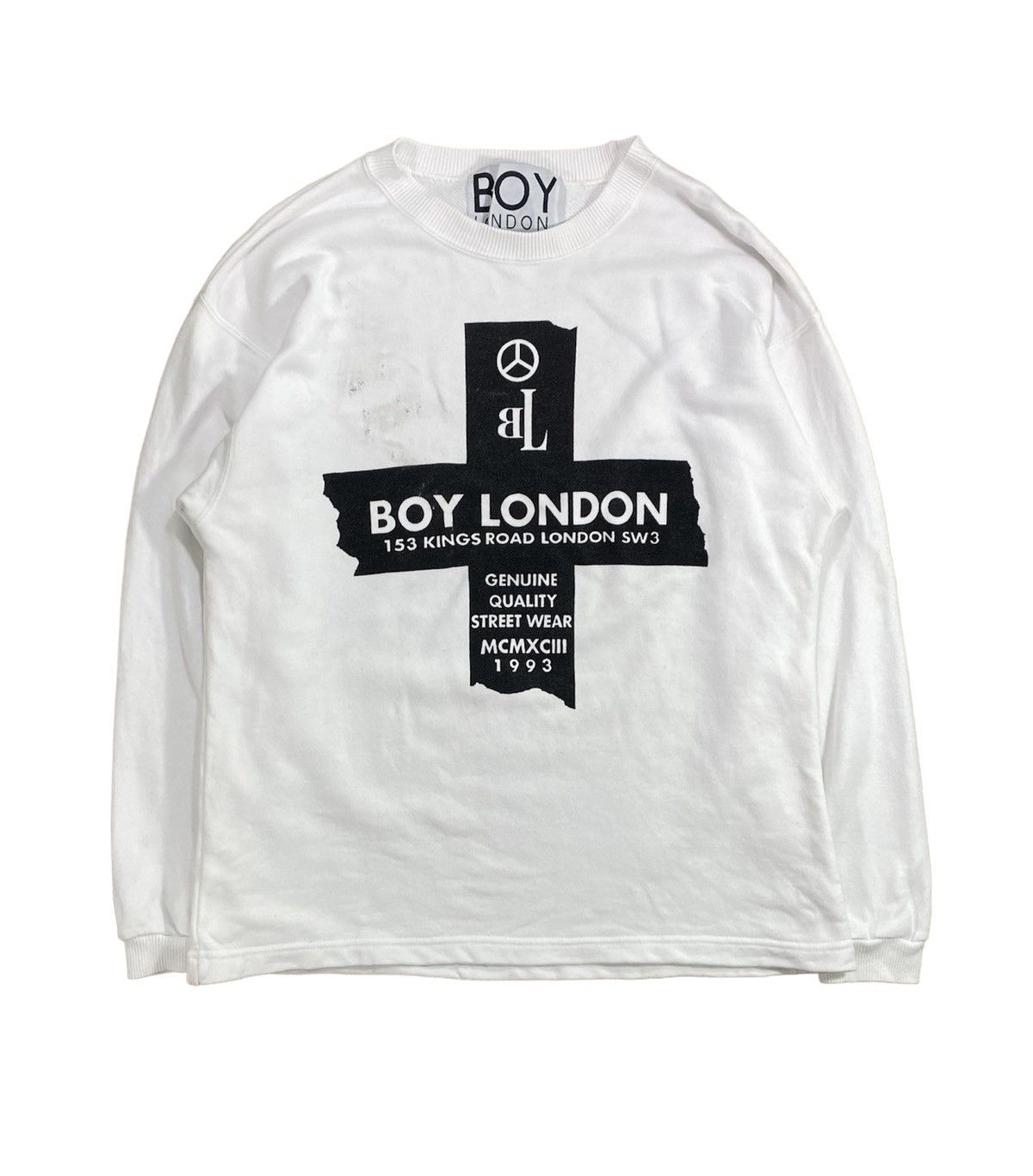 Boy London × Vintage Vintahe 1993 Boy London Punk Malcom Big Logo Size S Size US S / EU 44-46 / 1 - 1 Thumbnail