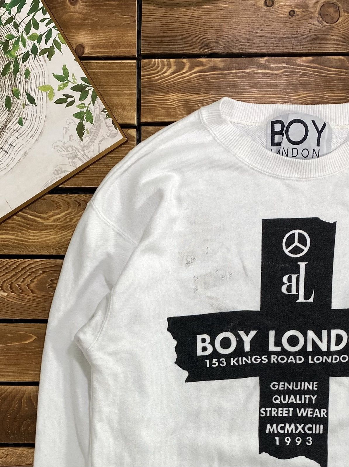Boy London × Vintage Vintahe 1993 Boy London Punk Malcom Big Logo Size S Size US S / EU 44-46 / 1 - 6 Thumbnail