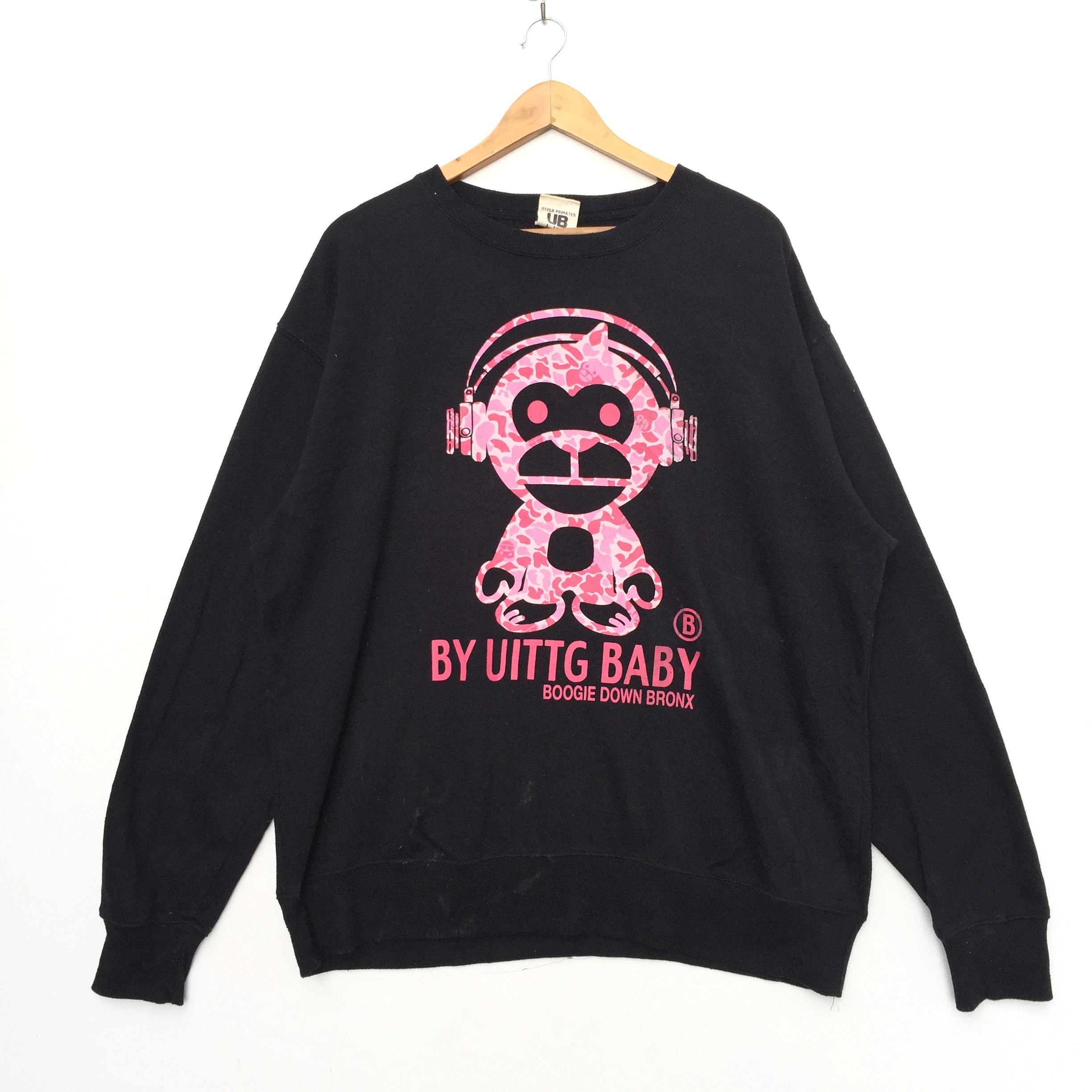 Japanese Brand × Vintage Vintage UITTG BABY Hoodie Sweatshirt Size US XL / EU 56 / 4 - 1 Thumbnail