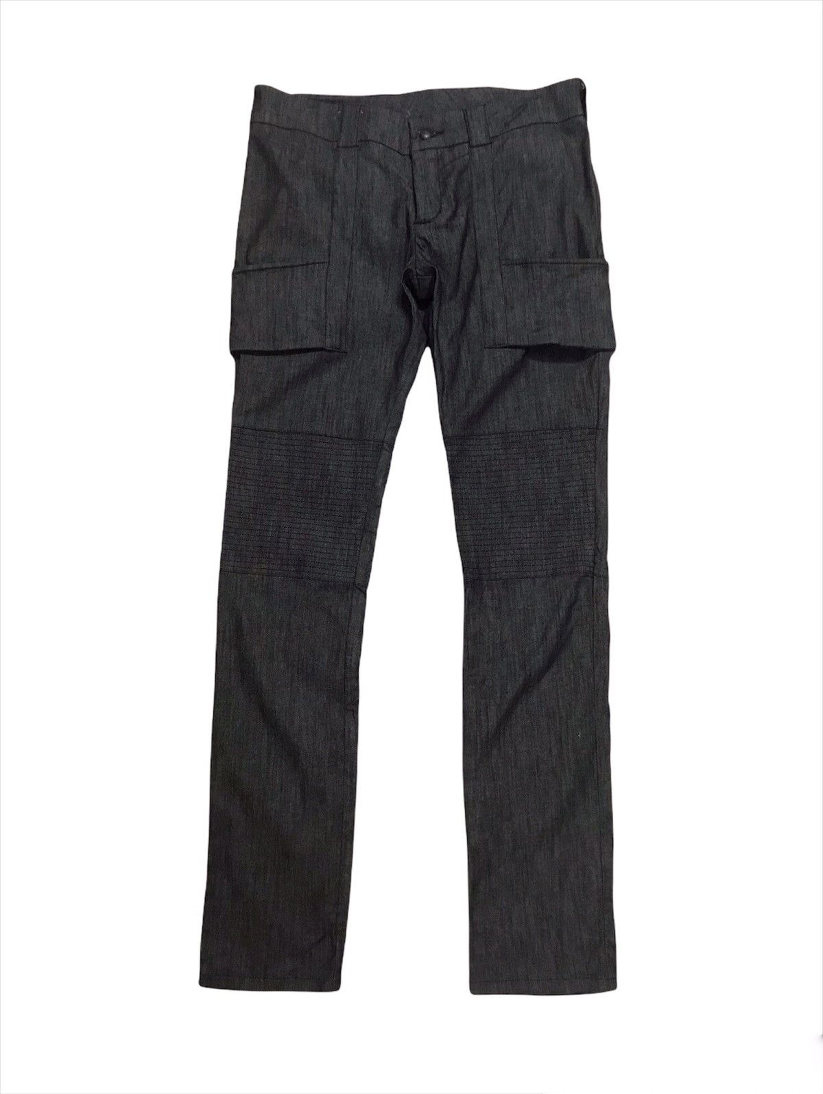 Japanese Brand Thrive Biker Black Biker Pant Style Size US 35 - 1 Thumbnail