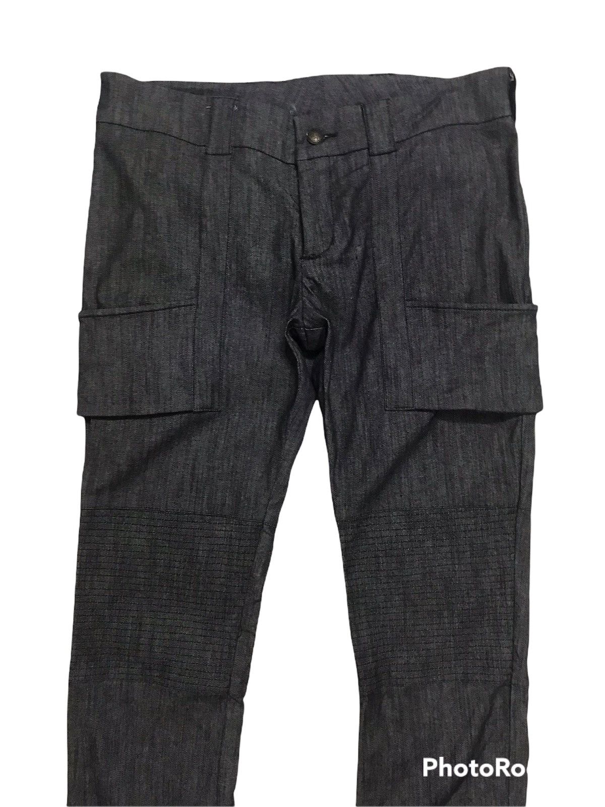 Japanese Brand Thrive Biker Black Biker Pant Style Size US 35 - 7 Thumbnail