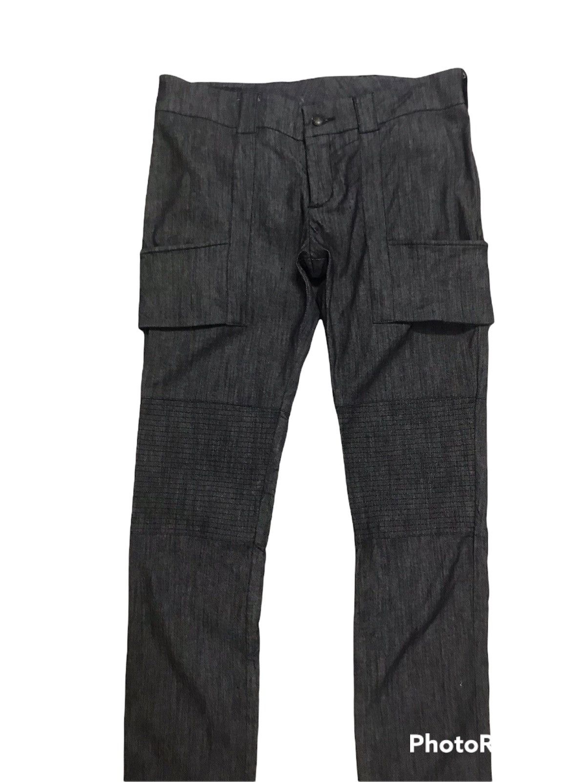 Japanese Brand Thrive Biker Black Biker Pant Style Size US 35 - 2 Thumbnail