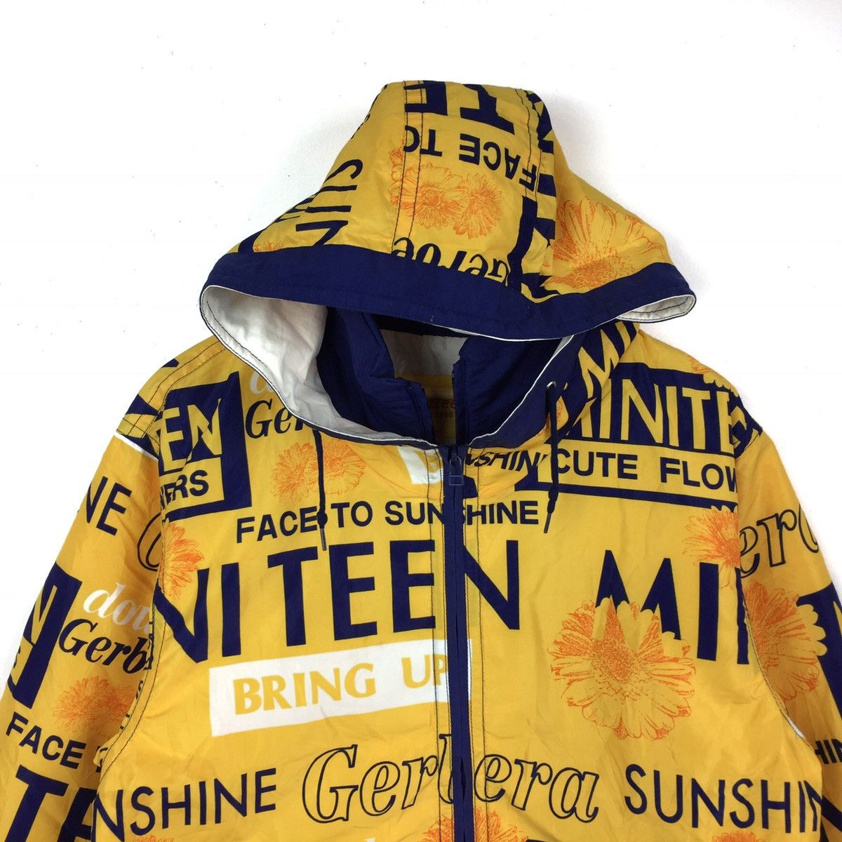 Vintage Miniteen ski jacket Full Print hoodie Size US M / EU 48-50 / 2 - 2 Thumbnail