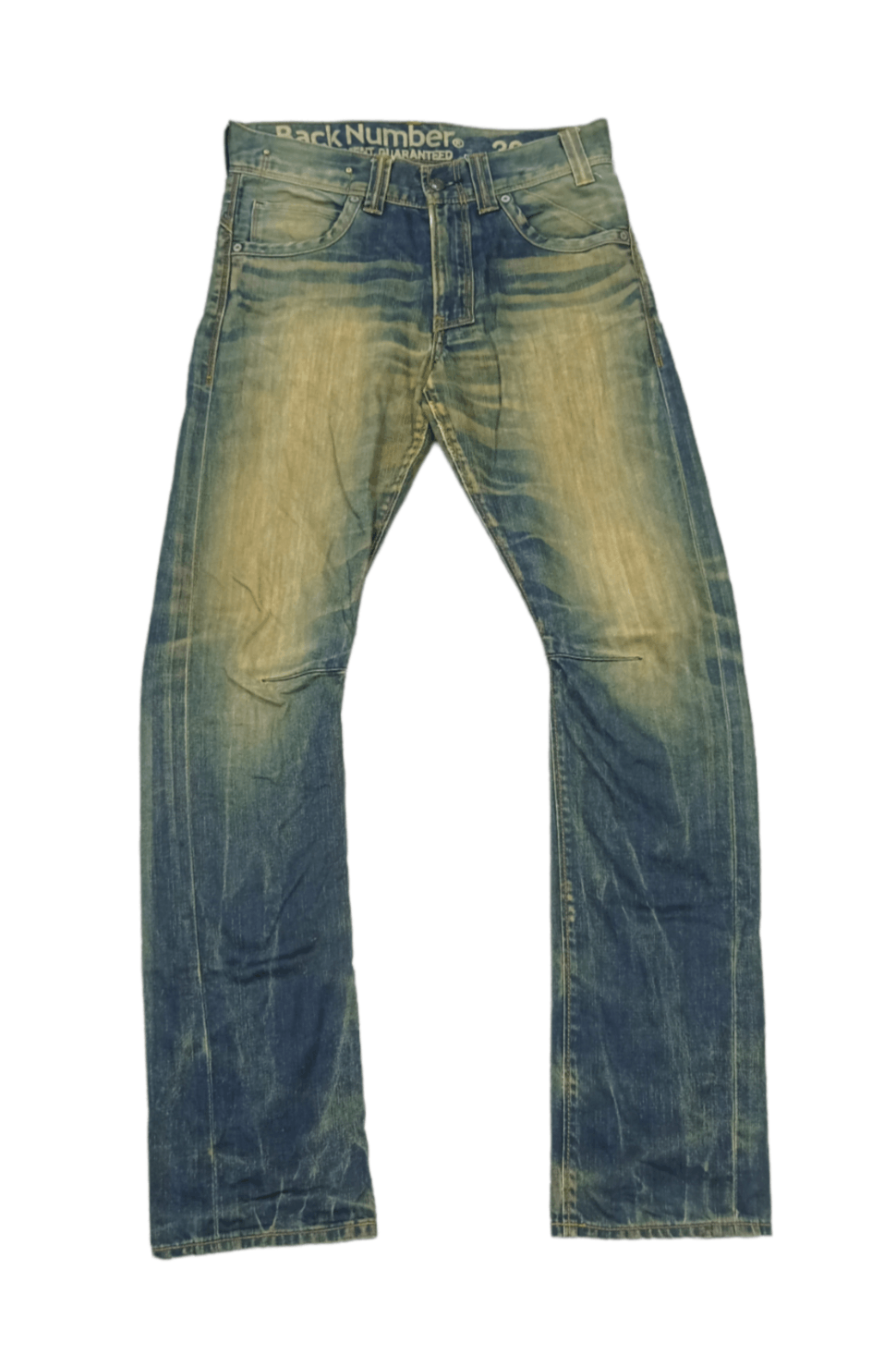 Vintage Back Number Rips Mud Wash Jeans