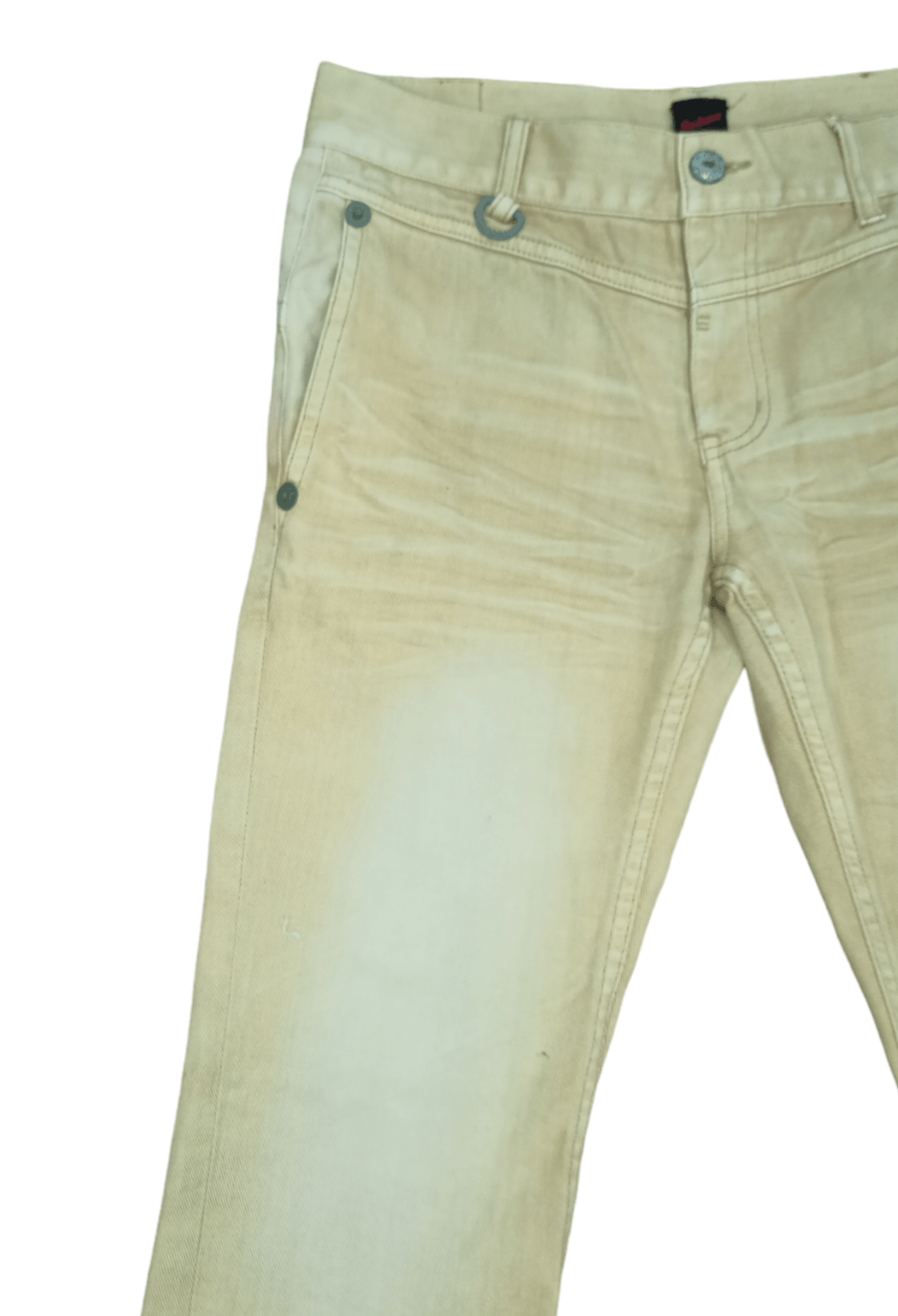 JACKROSE Jack Rose Buckle Back Minimalist Flare Jeans Size US 31 - 13 Thumbnail