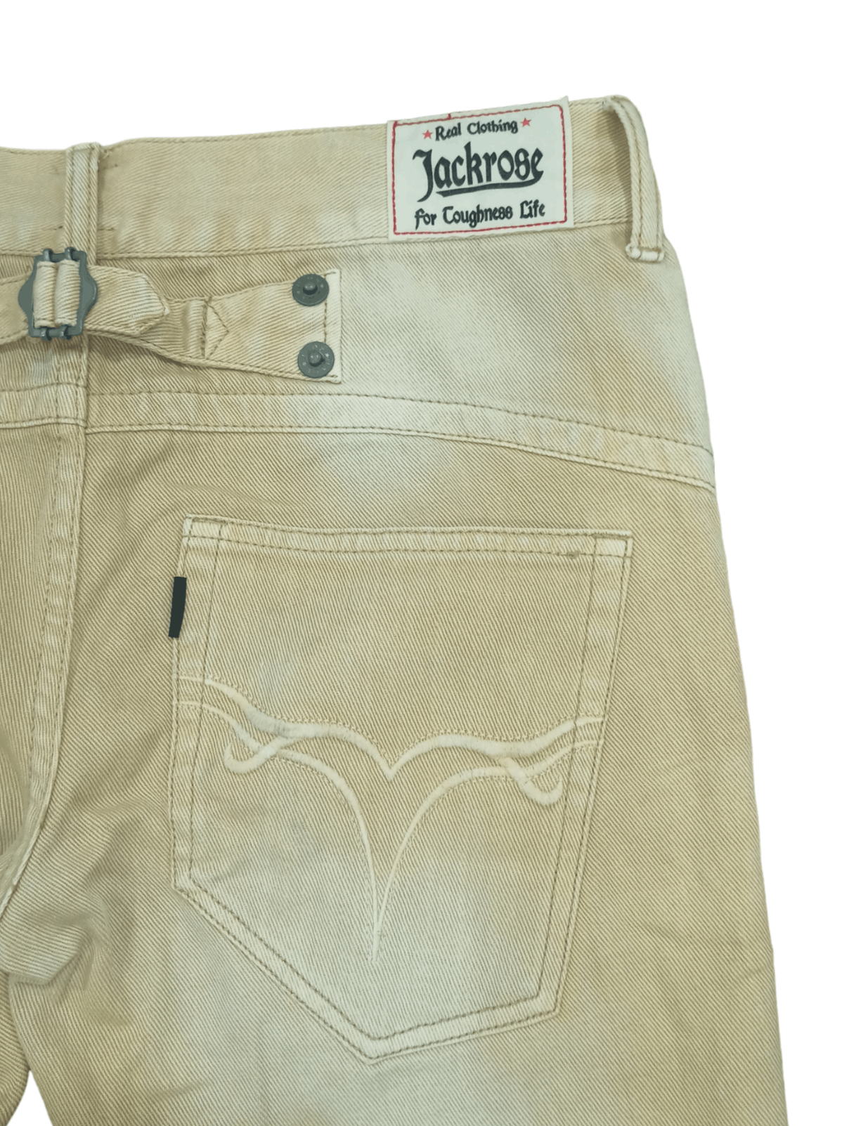 JACKROSE Jack Rose Buckle Back Minimalist Flare Jeans Size US 31 - 8 Thumbnail