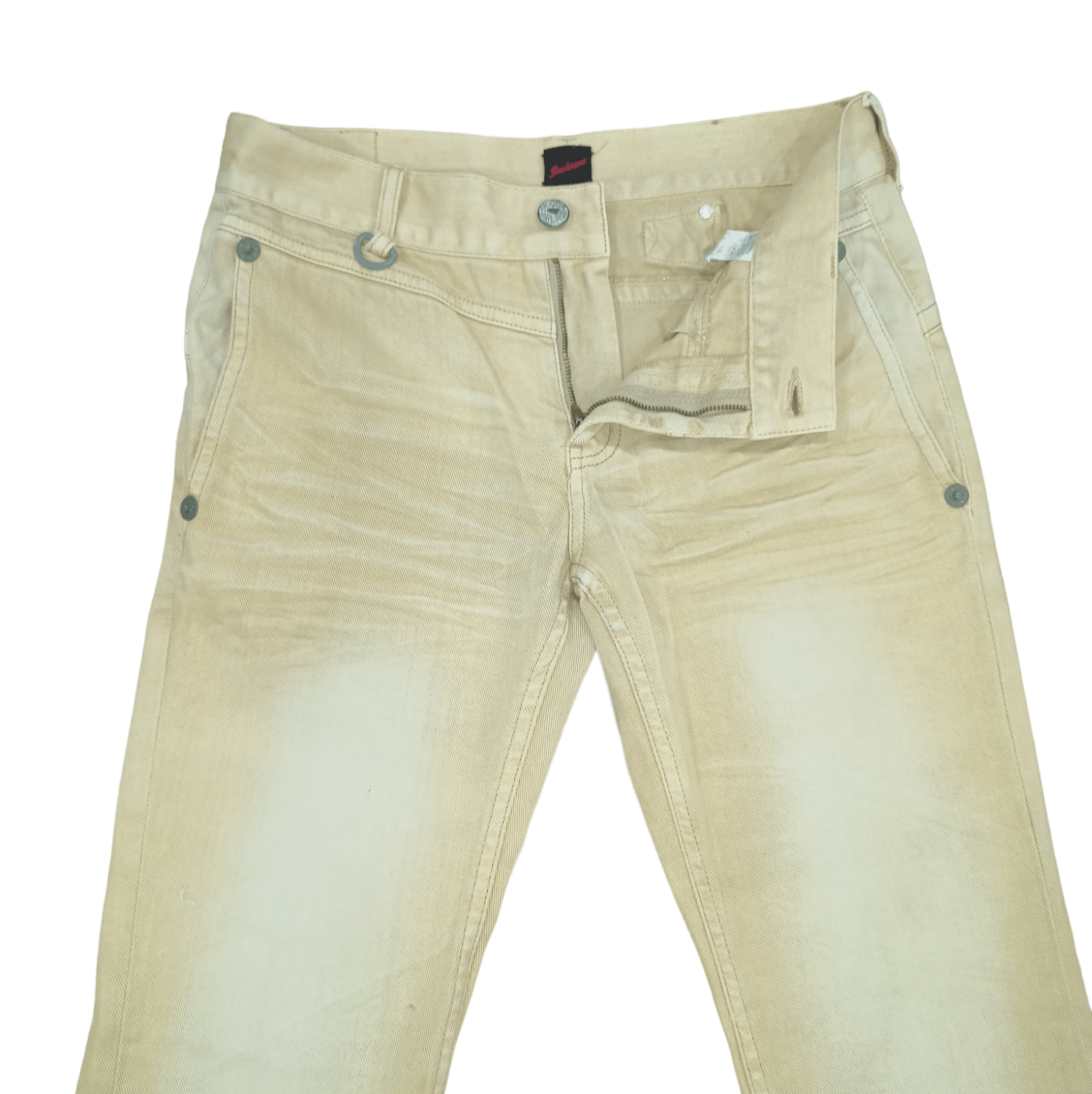 JACKROSE Jack Rose Buckle Back Minimalist Flare Jeans Size US 31 - 14 Thumbnail