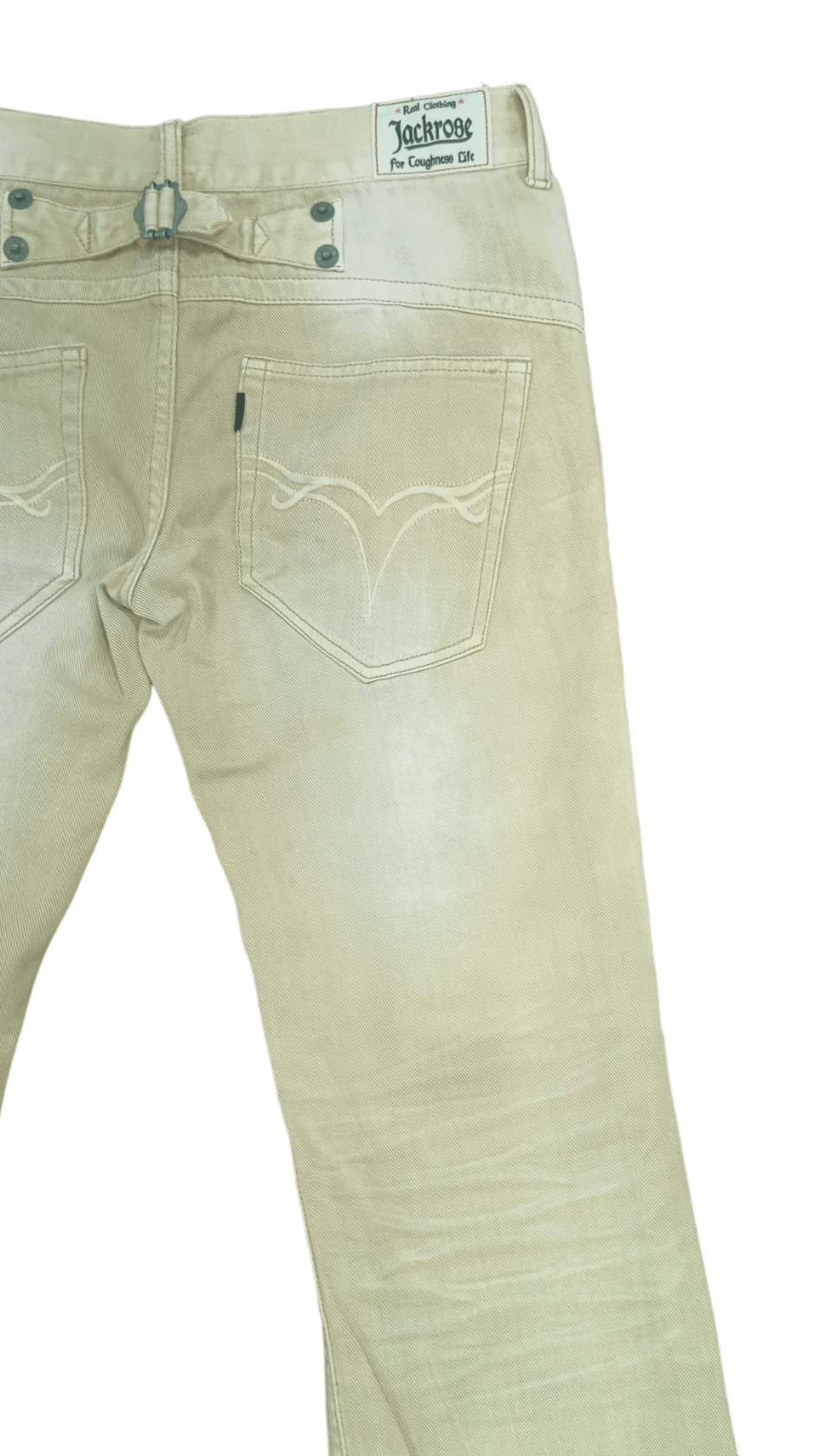 JACKROSE Jack Rose Buckle Back Minimalist Flare Jeans Size US 31 - 3 Thumbnail