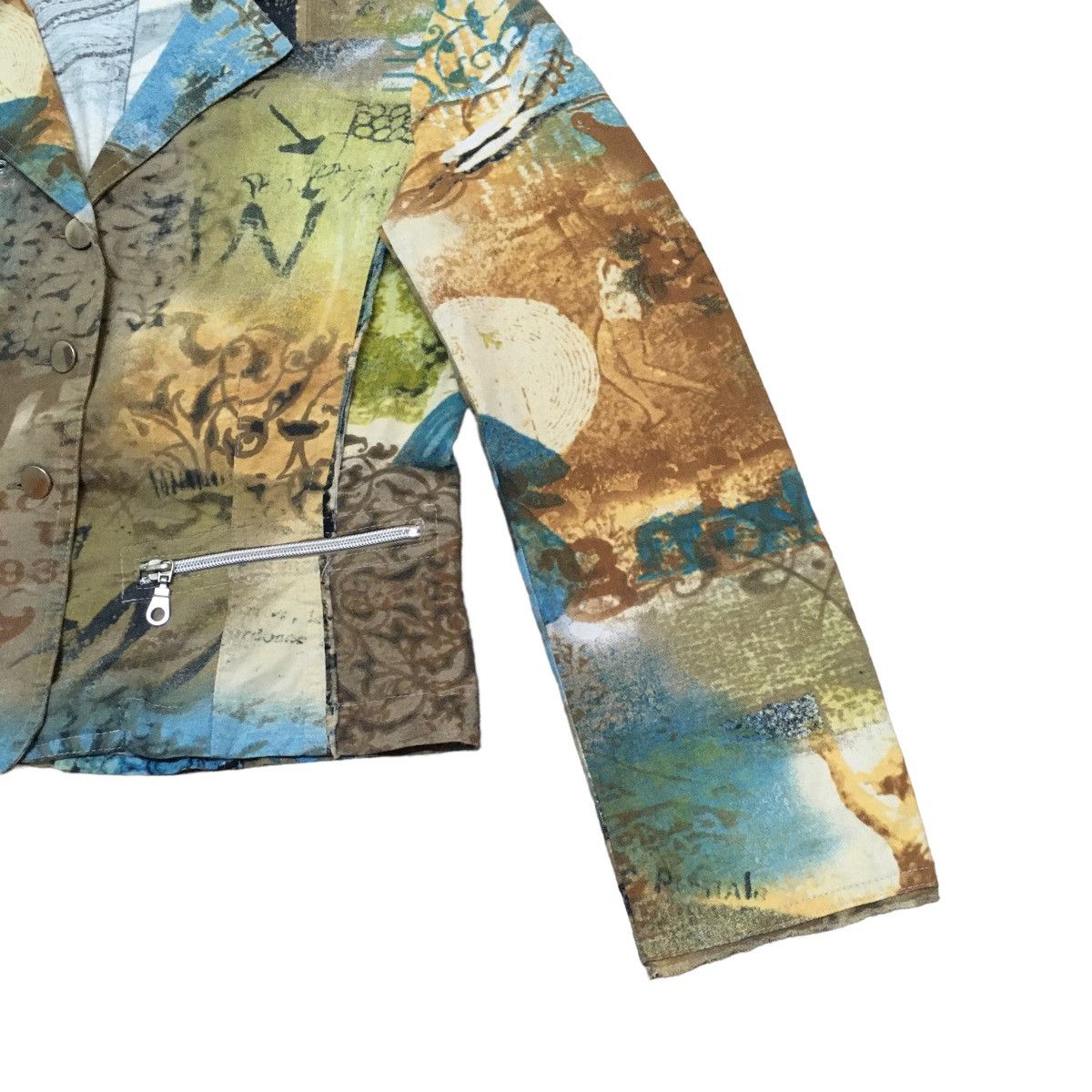 Designer Rare Design Vintage Italian Designer Full Print Jacket 1990s Size US M / EU 48-50 / 2 - 5 Thumbnail