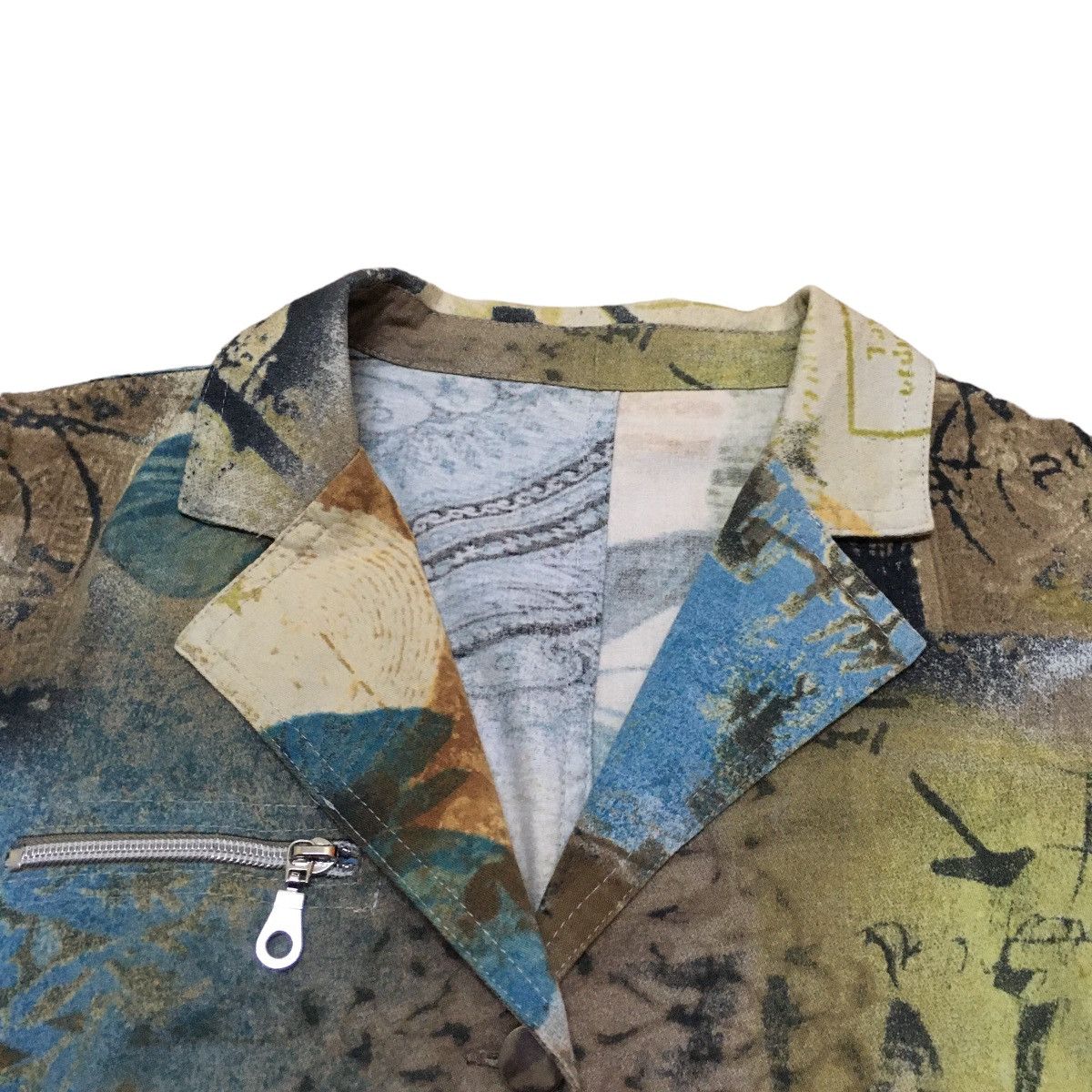 Designer Rare Design Vintage Italian Designer Full Print Jacket 1990s Size US M / EU 48-50 / 2 - 6 Thumbnail