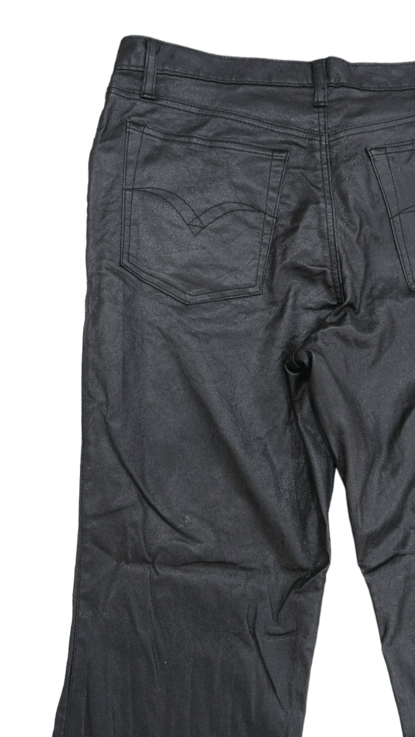 Japan Blue Blue Way Jeans Waxed Coating Minimalist Flare Pants Size US 34 / EU 50 - 10 Thumbnail