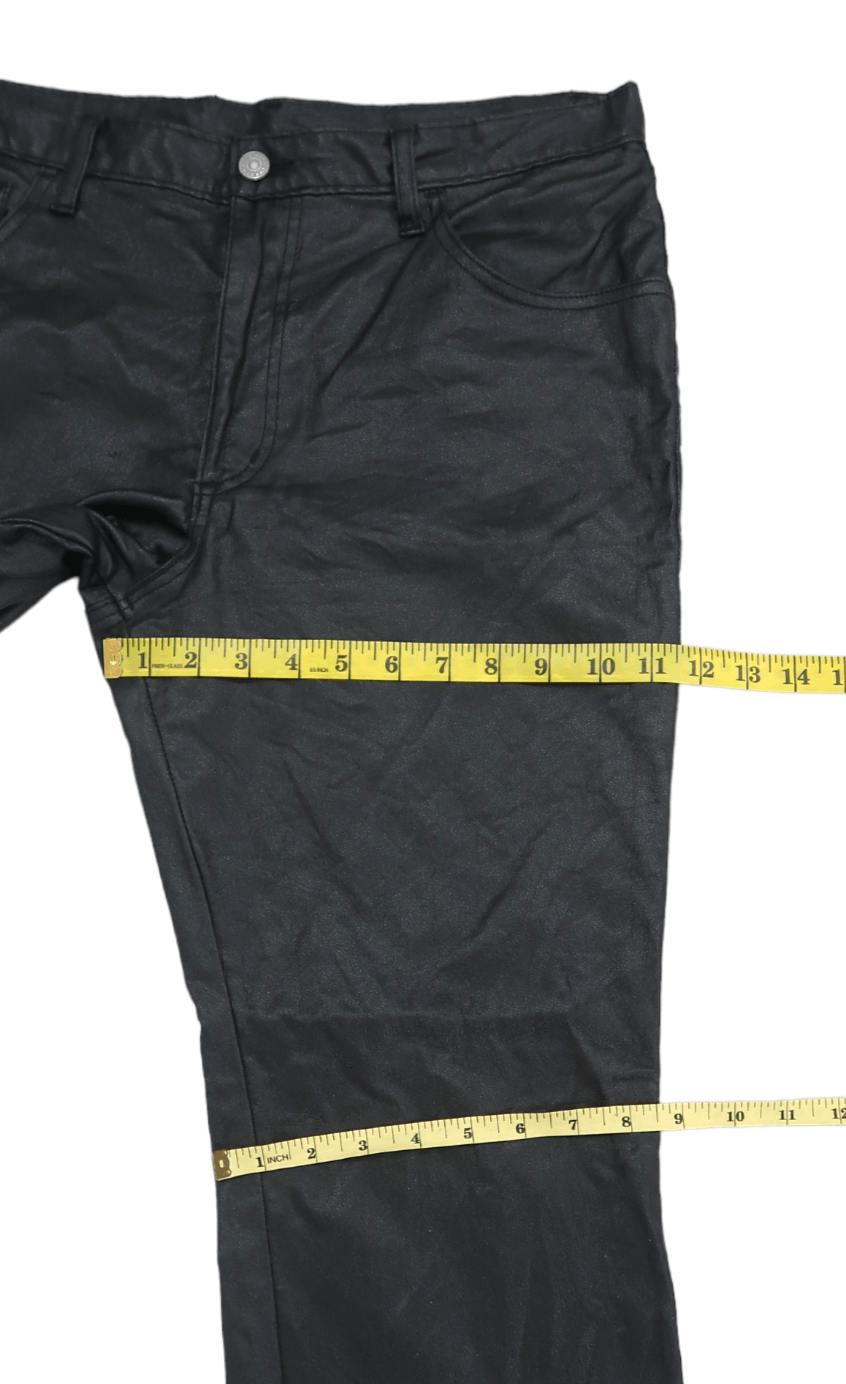 Japan Blue Blue Way Jeans Waxed Coating Minimalist Flare Pants Size US 34 / EU 50 - 15 Thumbnail