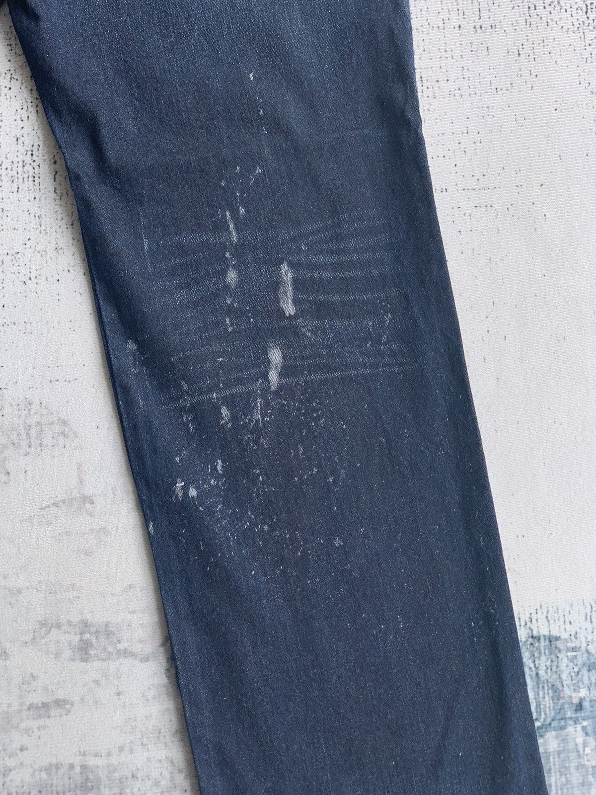 Japanese Brand Freaky Massive Graffiti Embroidered Denim Jeans Pant Size US 32 / EU 48 - 6 Thumbnail