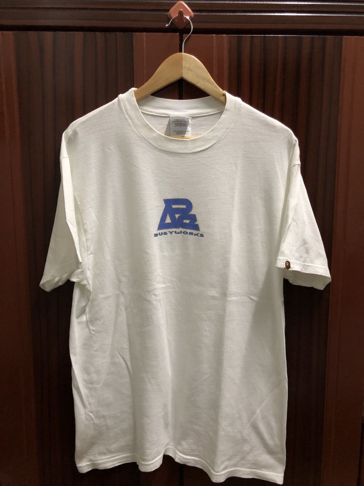 Bape Og Vintage 90s A Bathing Ape Busy Work X Stash Tee Size US L / EU 52-54 / 3 - 1 Thumbnail