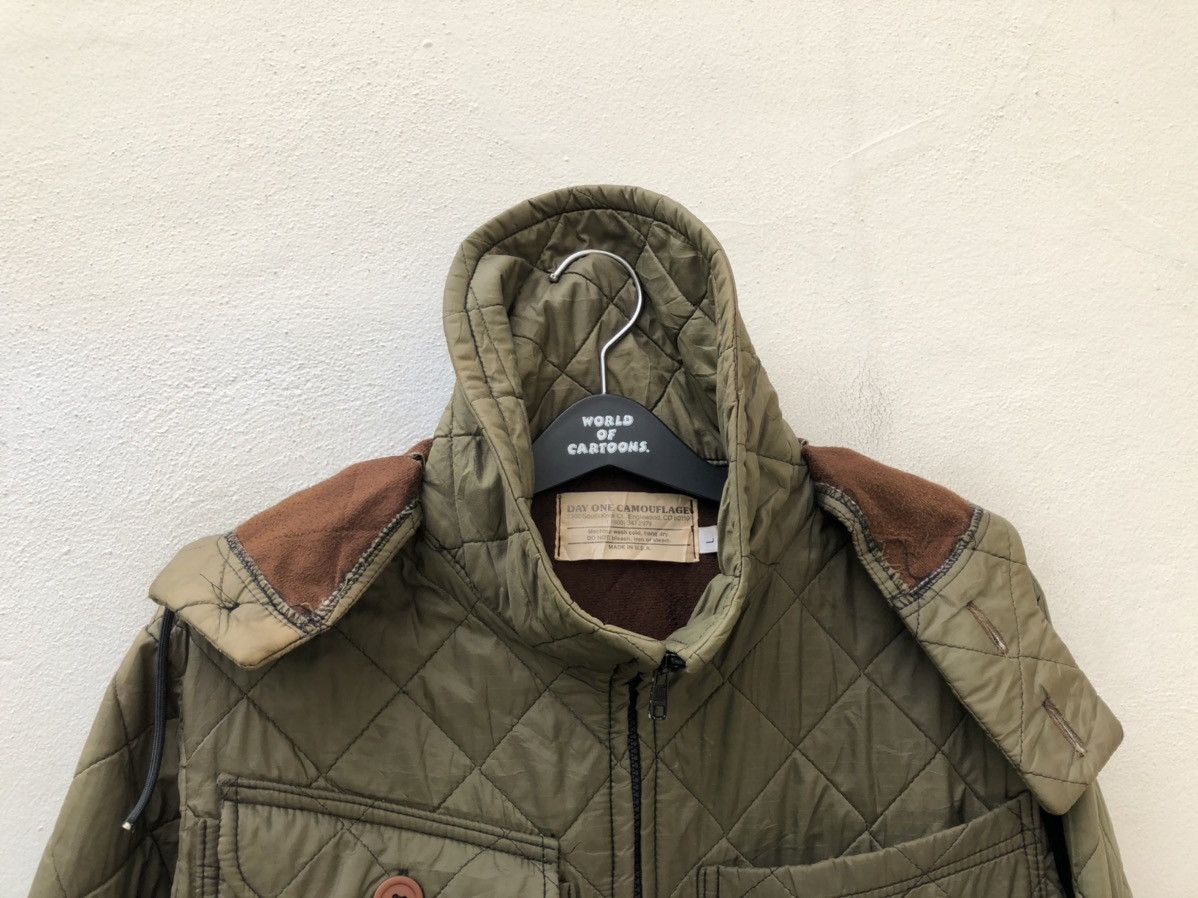 Vintage 80s 90s Day One Camouflage Quilting Hoodie Tactical Jacket Size US L / EU 52-54 / 3 - 17 Thumbnail