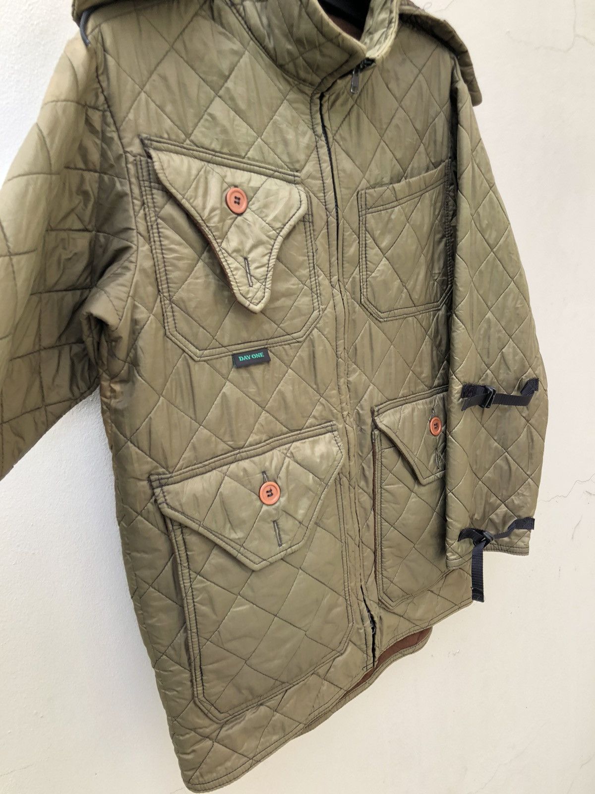 Vintage 80s 90s Day One Camouflage Quilting Hoodie Tactical Jacket Size US L / EU 52-54 / 3 - 9 Thumbnail