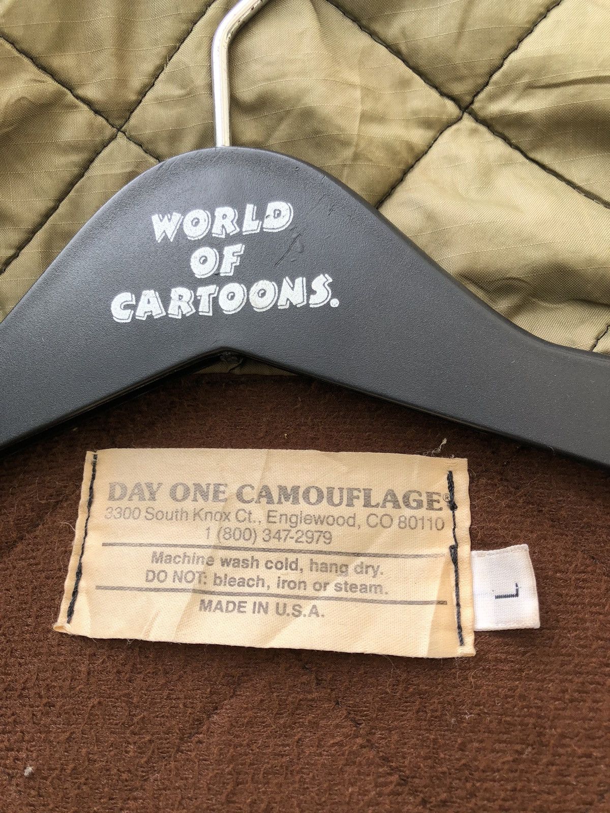 Vintage 80s 90s Day One Camouflage Quilting Hoodie Tactical Jacket Size US L / EU 52-54 / 3 - 21 Thumbnail