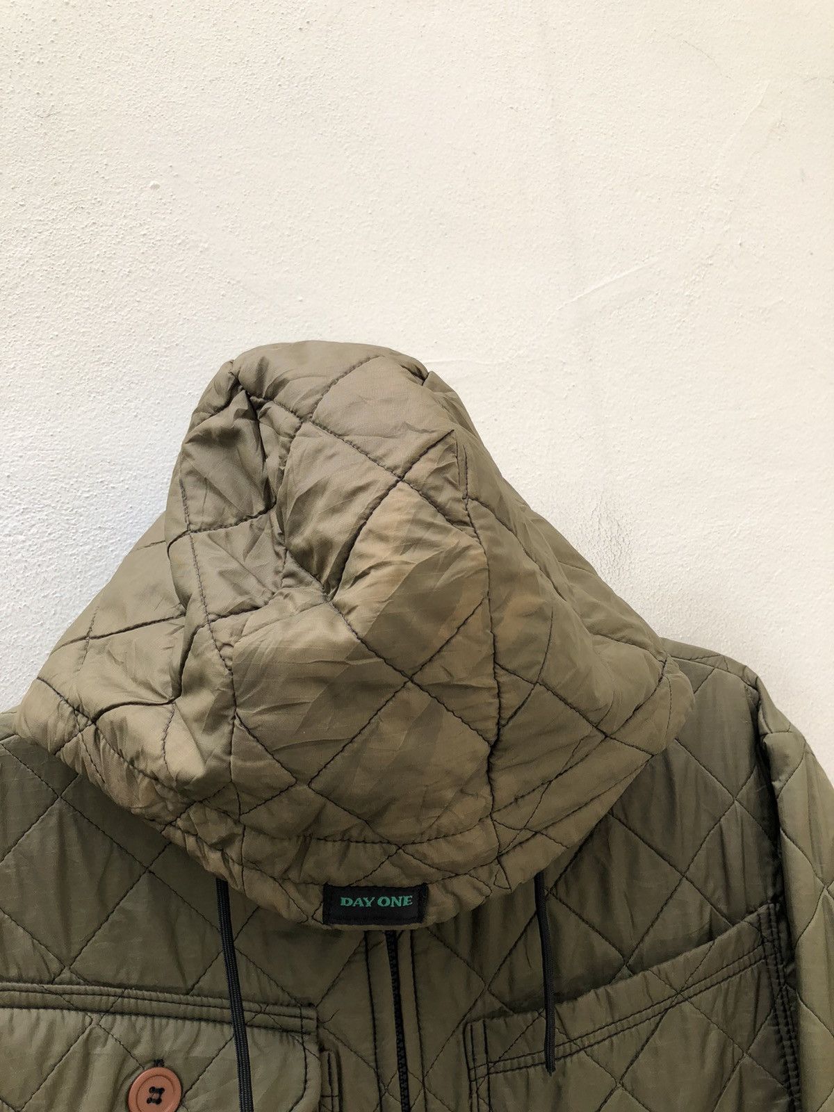 Vintage 80s 90s Day One Camouflage Quilting Hoodie Tactical Jacket Size US L / EU 52-54 / 3 - 3 Thumbnail