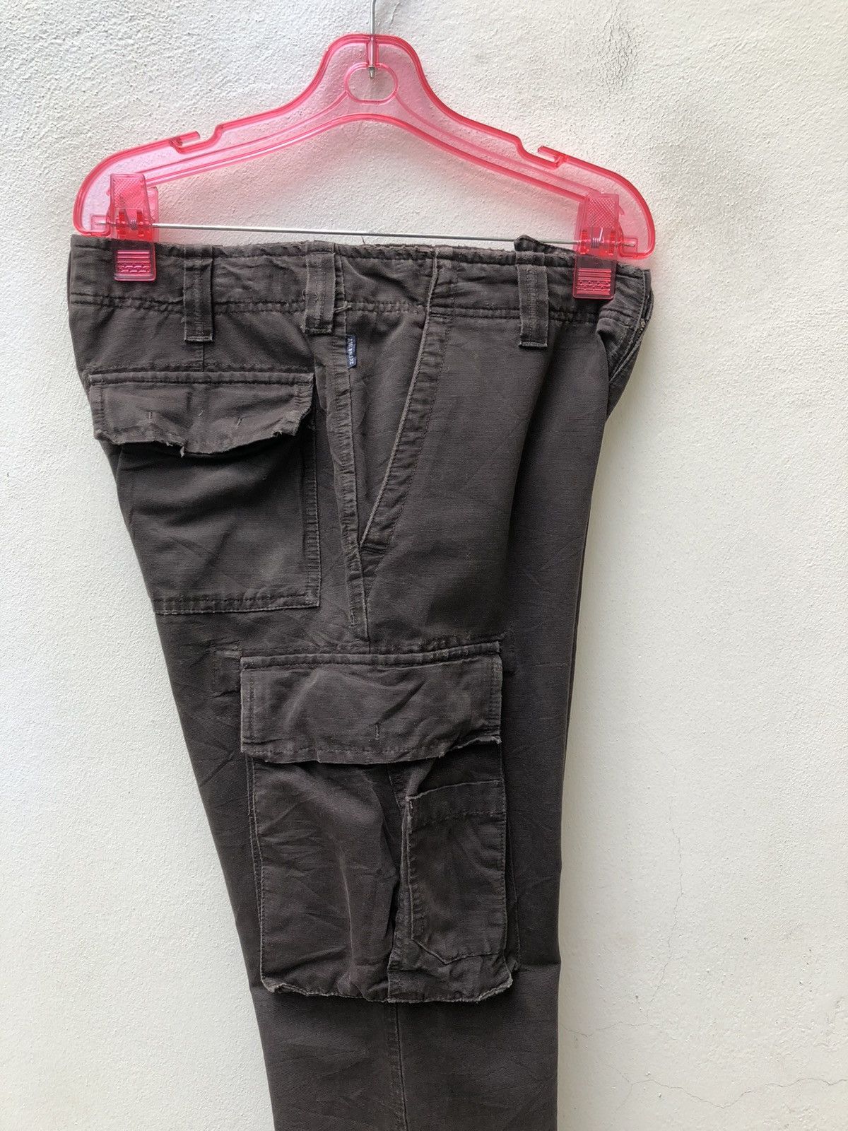 J.W. Brine J.w. Brine Italy Waxed Dark Brown Cargo Trouser Size US 29 - 21 Thumbnail