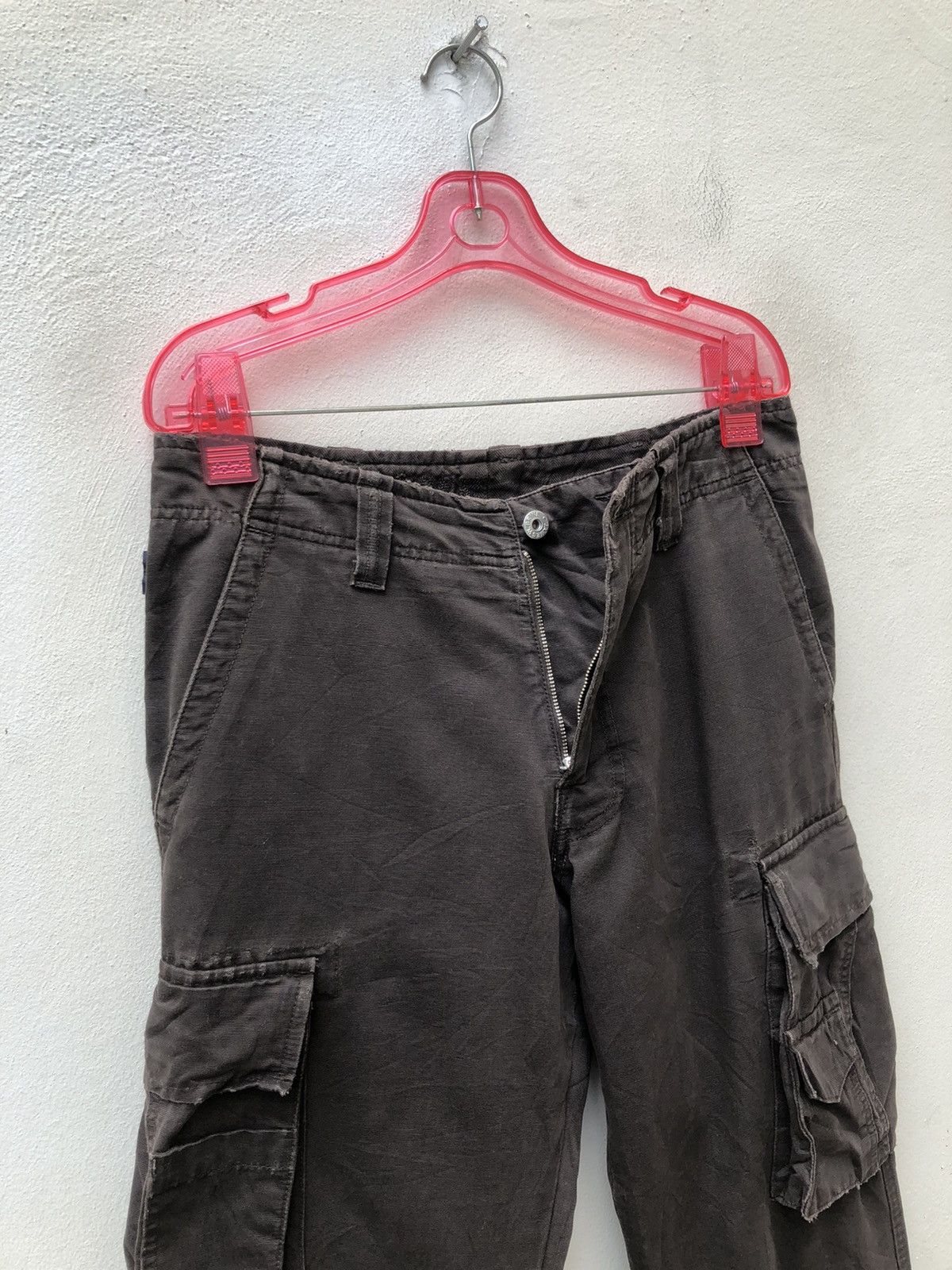 J.W. Brine J.w. Brine Italy Waxed Dark Brown Cargo Trouser Size US 29 - 9 Thumbnail