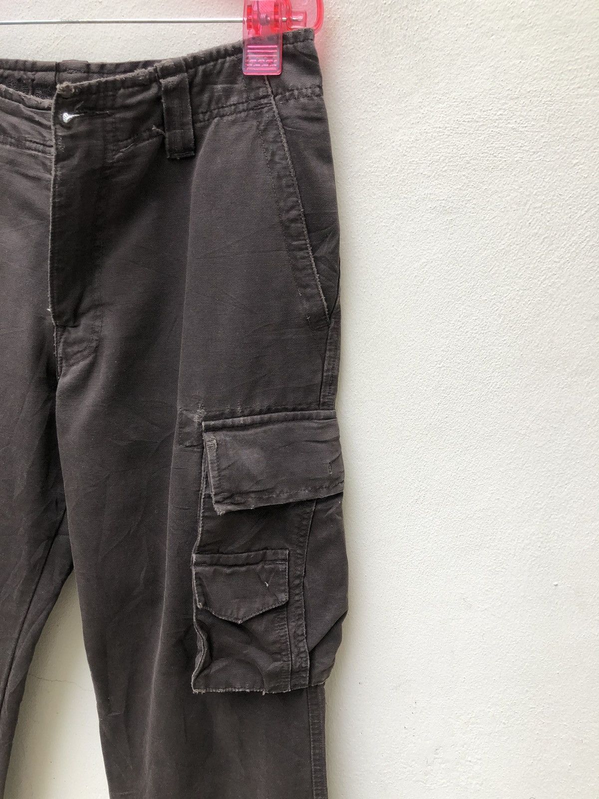 J.W. Brine J.w. Brine Italy Waxed Dark Brown Cargo Trouser Size US 29 - 12 Thumbnail