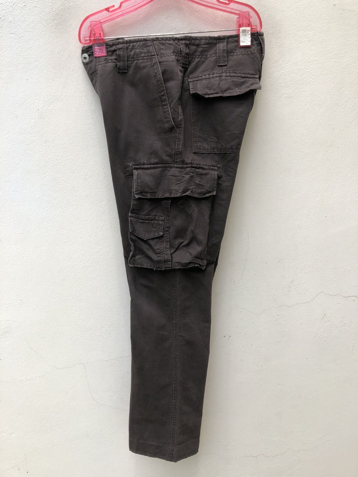 J.W. Brine J.w. Brine Italy Waxed Dark Brown Cargo Trouser Size US 29 - 18 Thumbnail